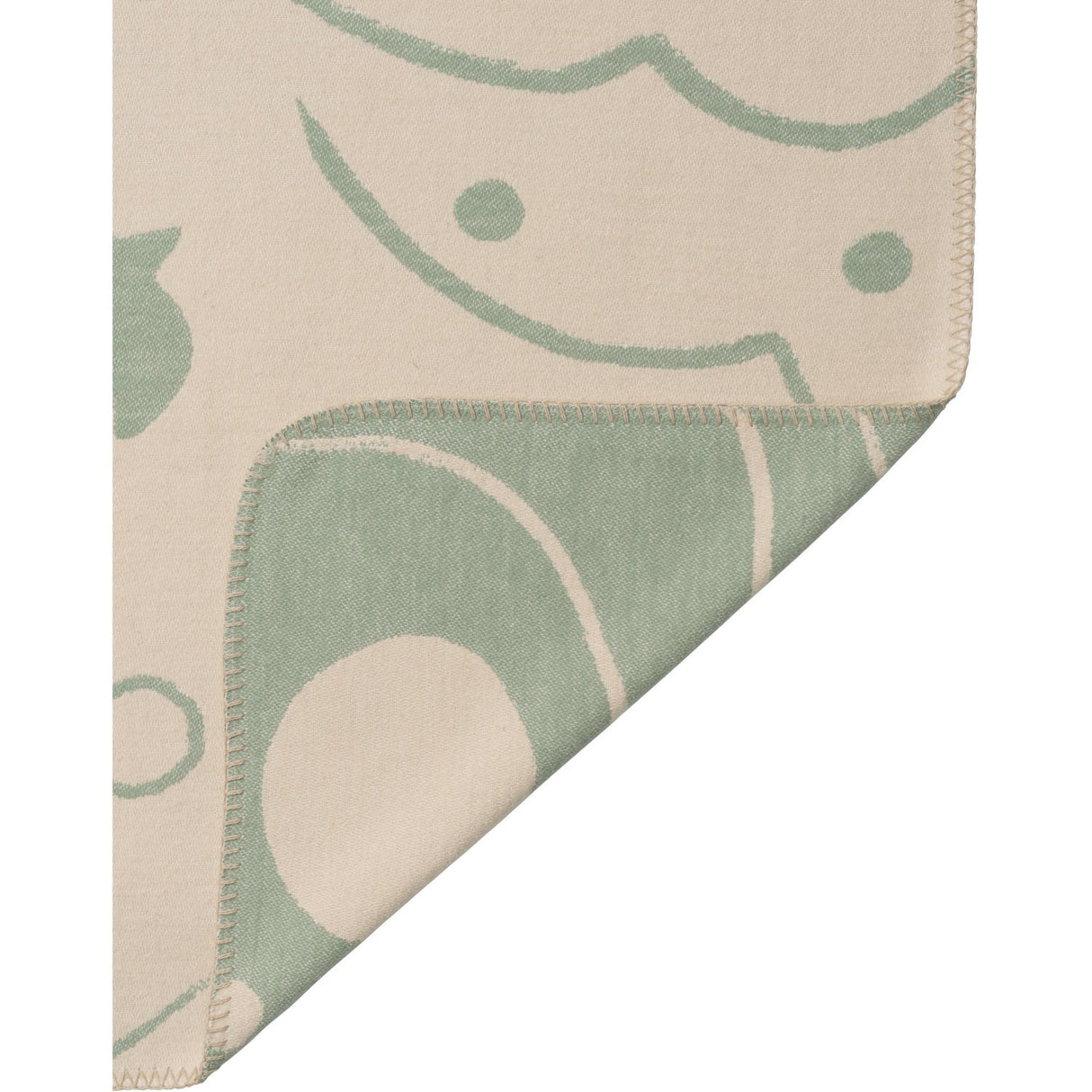 Ferm Living Tea Green/Parchment Skye Blanket