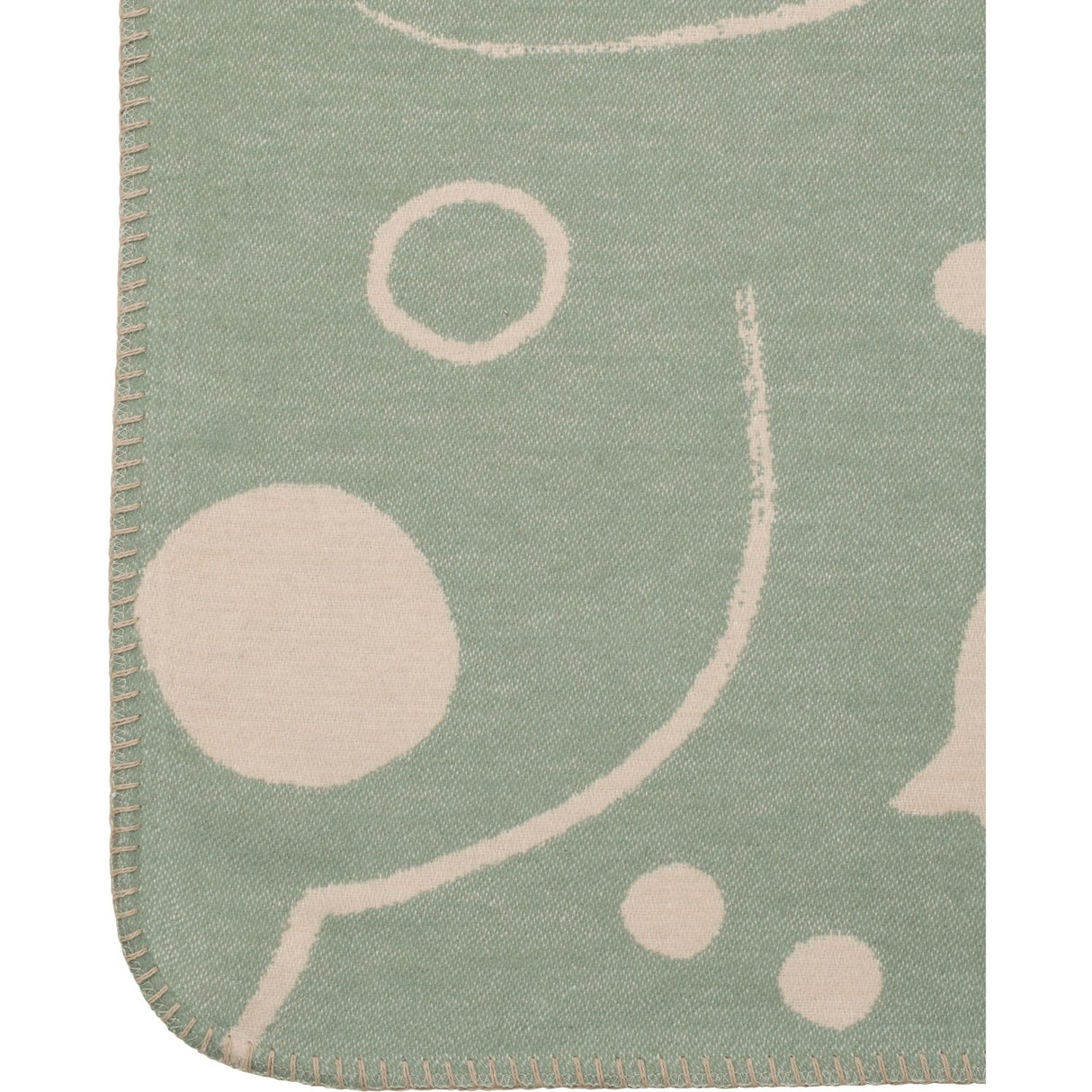 Ferm Living Tea Green/Parchment Skye Blanket