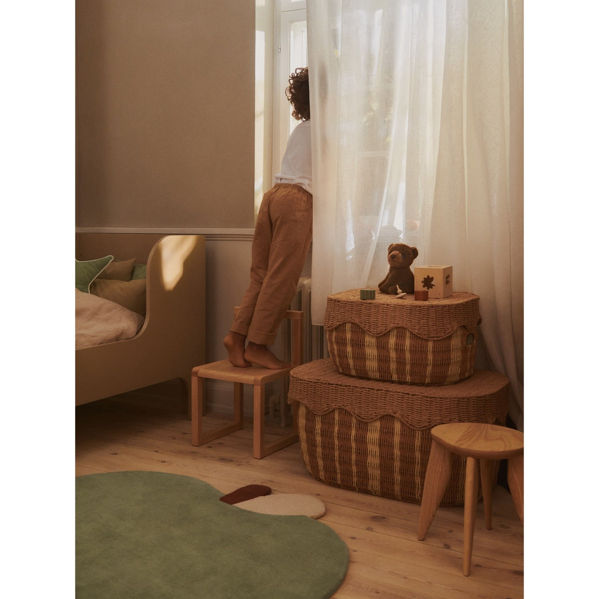Ferm Living Natural/Off-white Rivan Storage Baskets 2 Pack