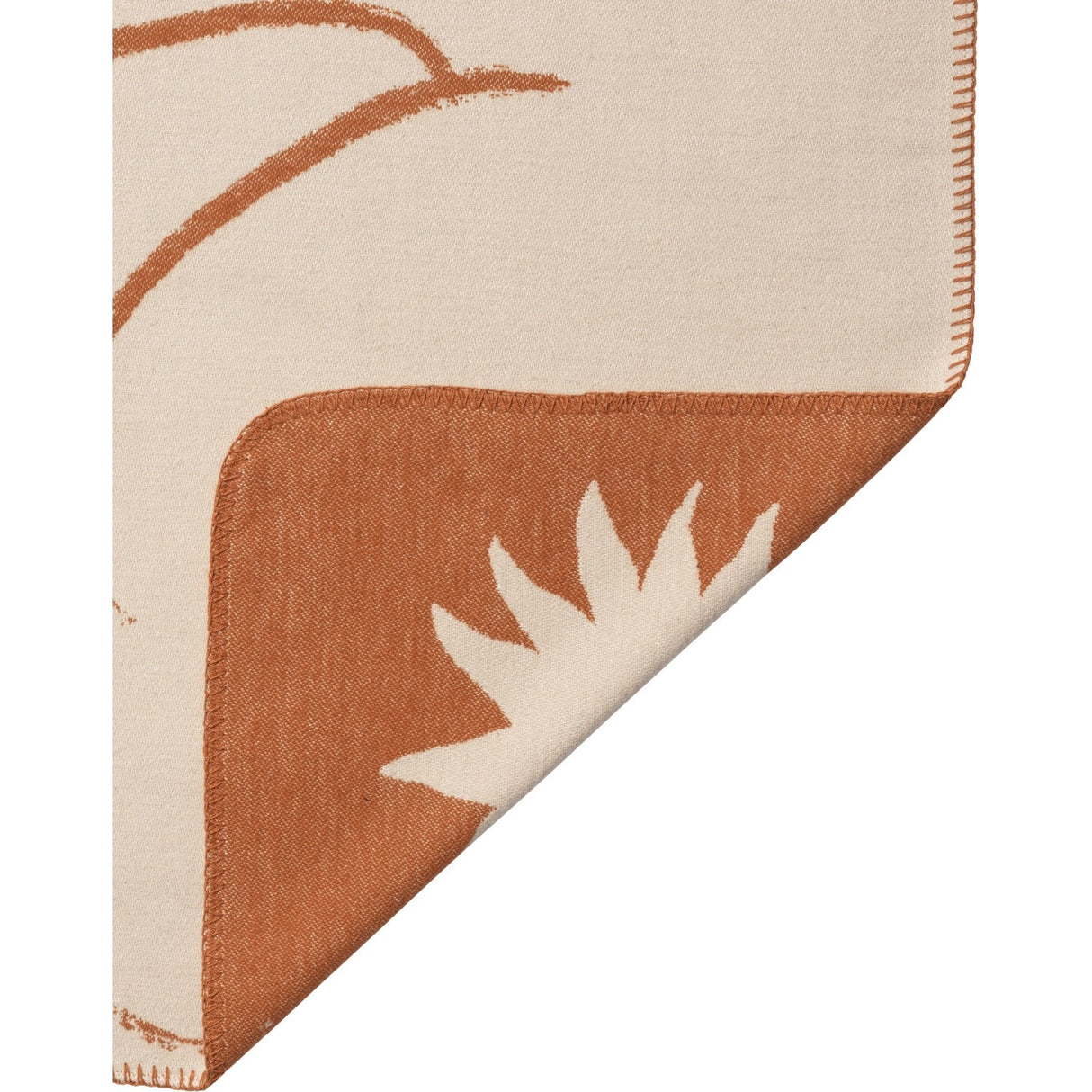 Ferm Living Sienna/Parchment Skye Blanket