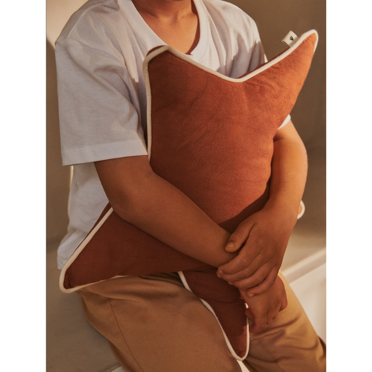 Ferm Living Brown Clay Star Cushion