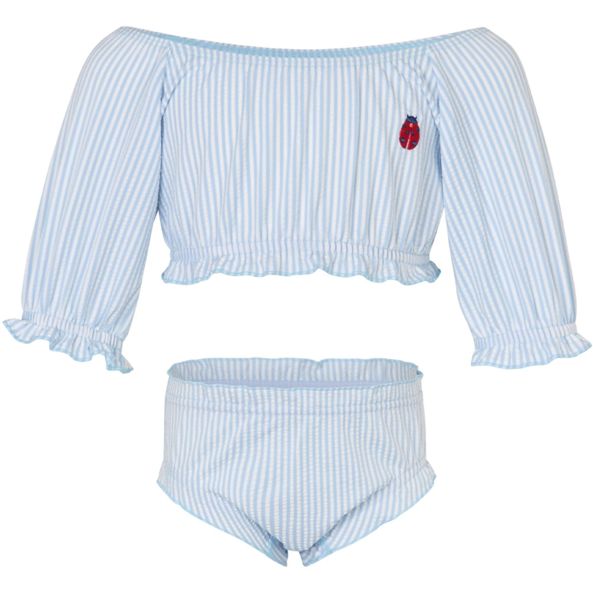 Vanilla COPENHAGEN Blue Ladybug Bikini Seersucker