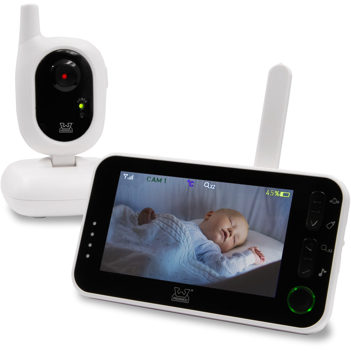 Padwico White Video Babymonitor