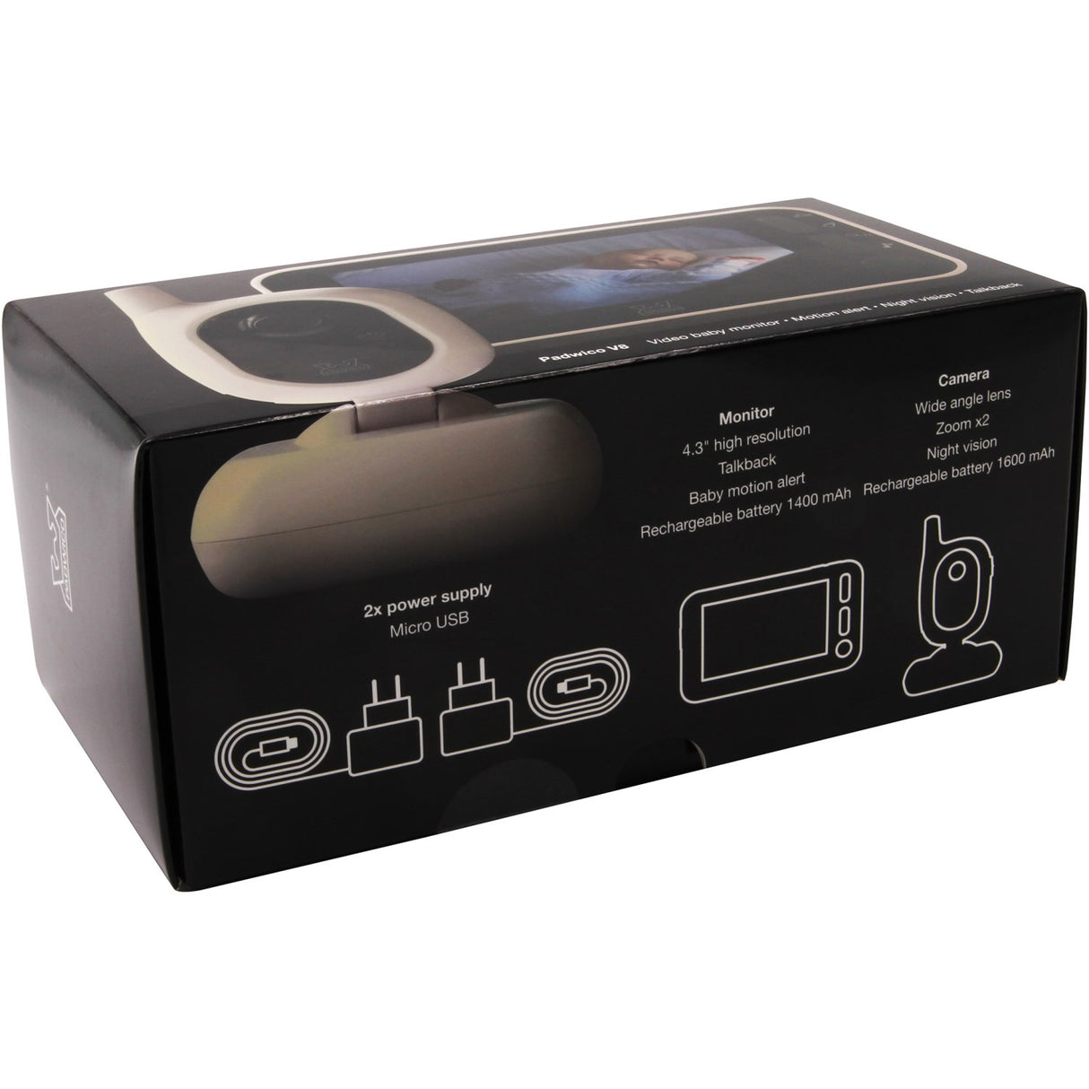 Padwico White Video Babymonitor
