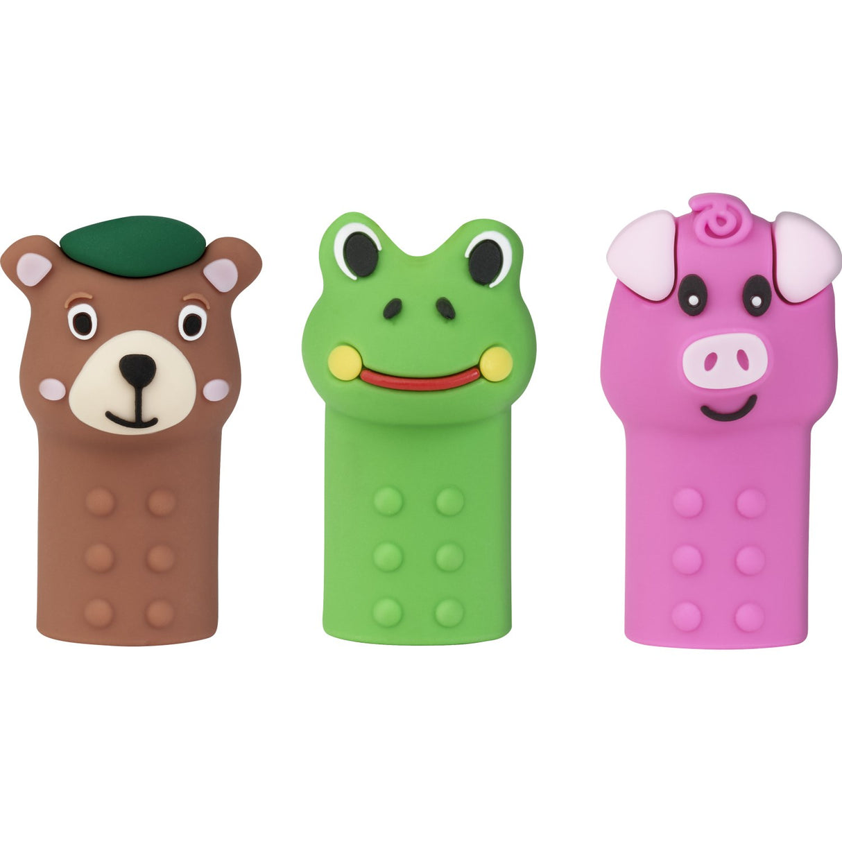 Faber-Castell Animal Caps for Grippy Crayons 3-in-1