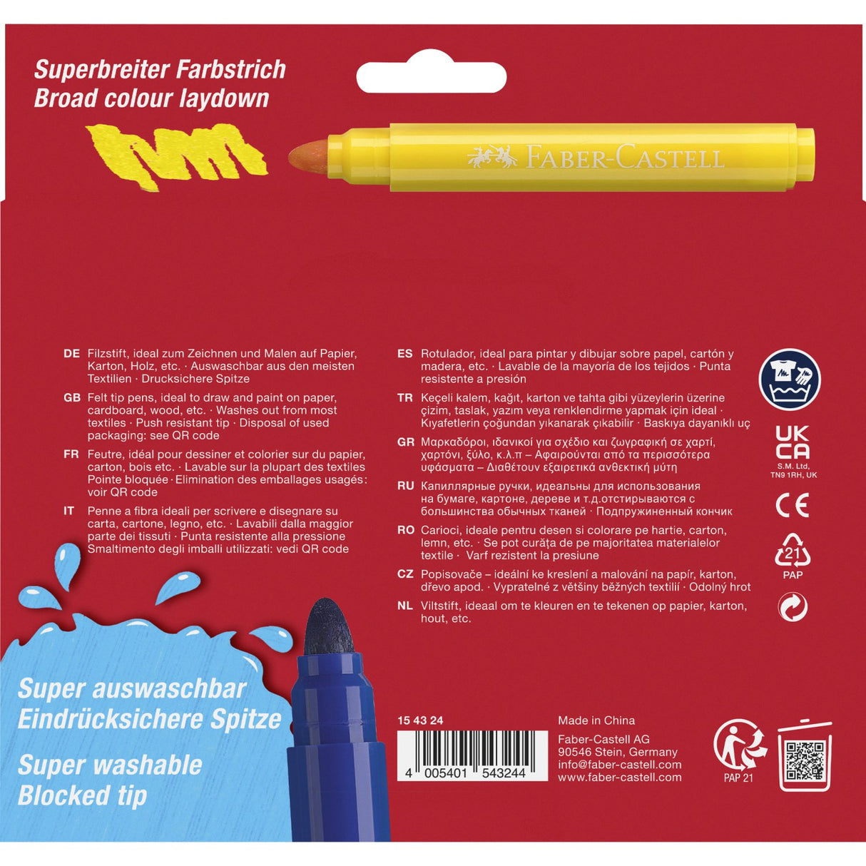 Faber-Castell Jumbo Markers 24 pcs