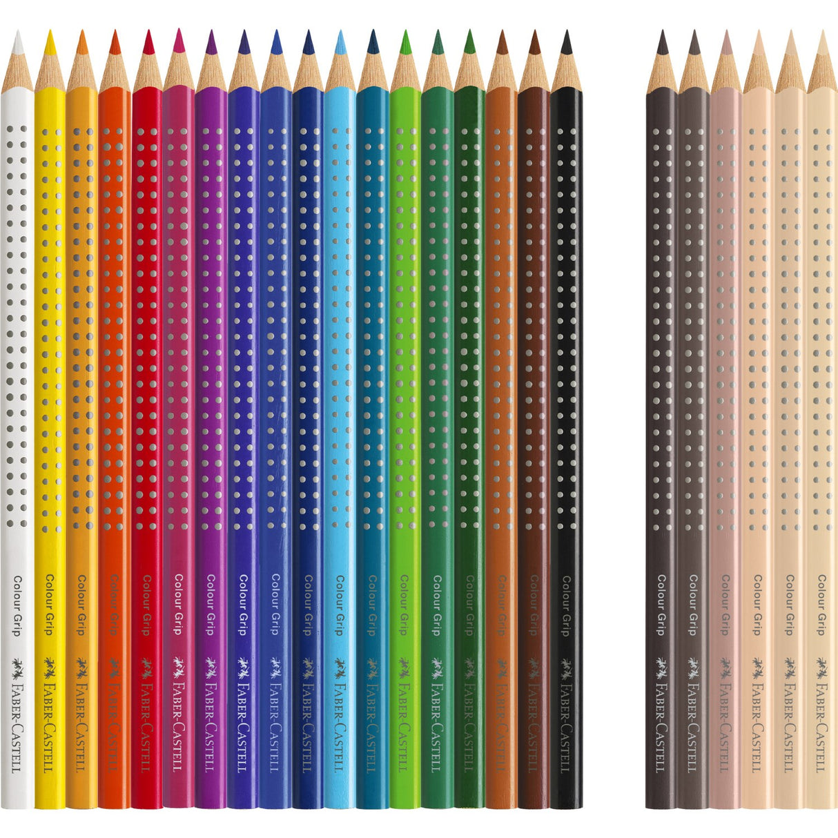 Faber-Castell Grip Crayons "Skin Tones" 24 pcs