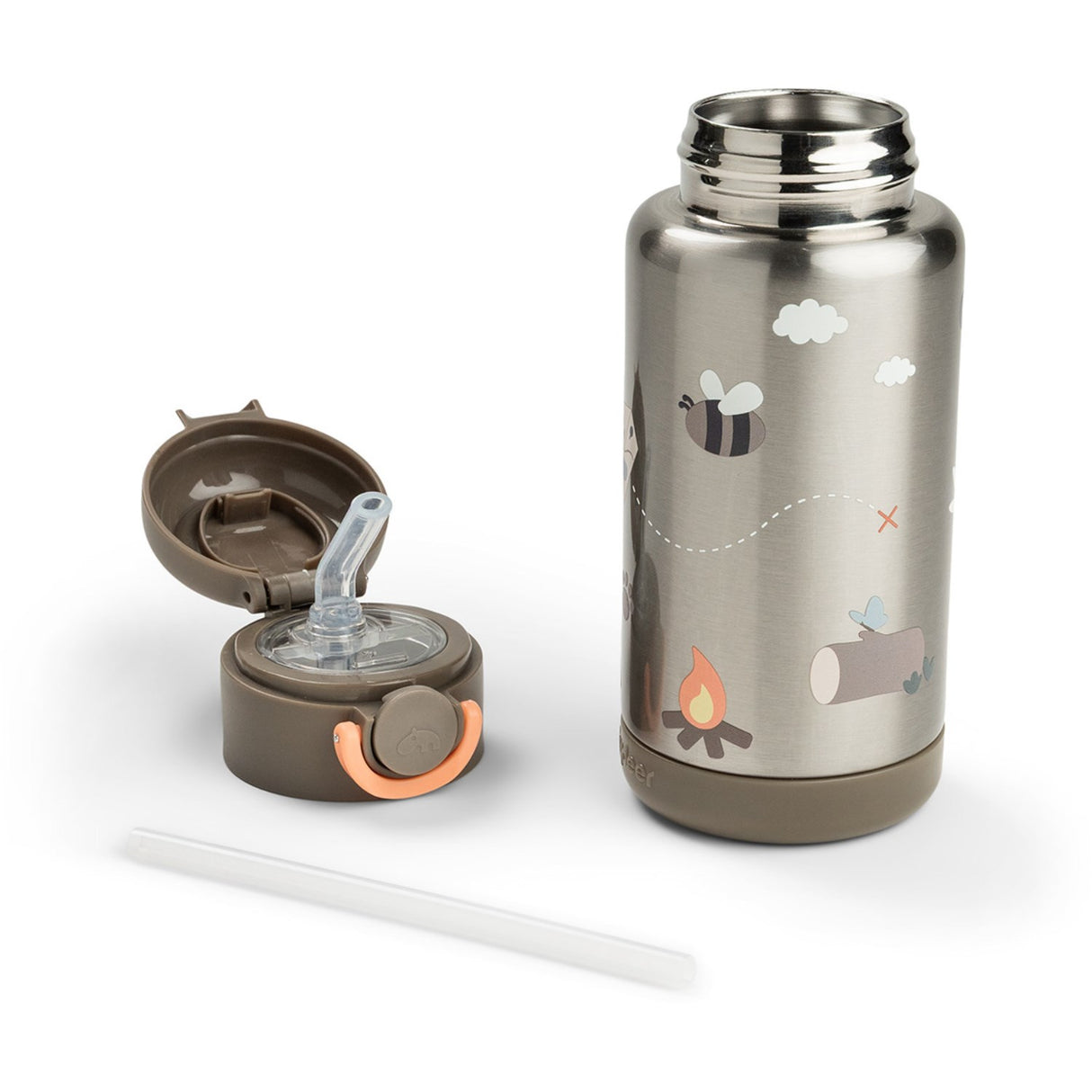 DonebyDeer Sand Tiny Trails Insulated Straw Bottle
