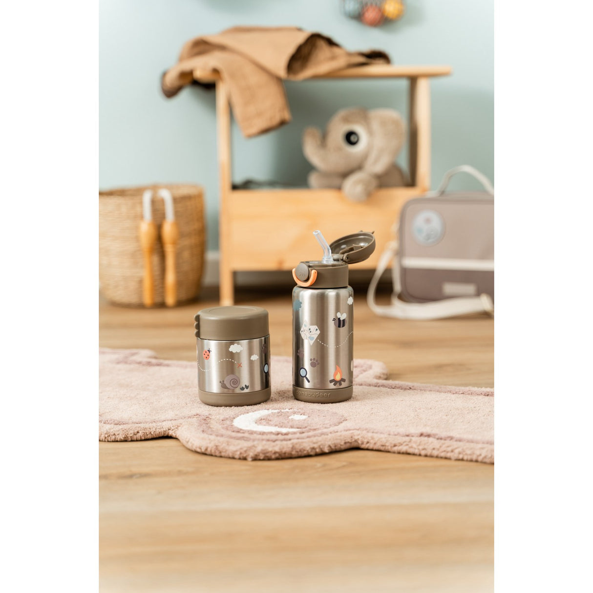 DonebyDeer Sand Tiny Trails Insulated Straw Bottle