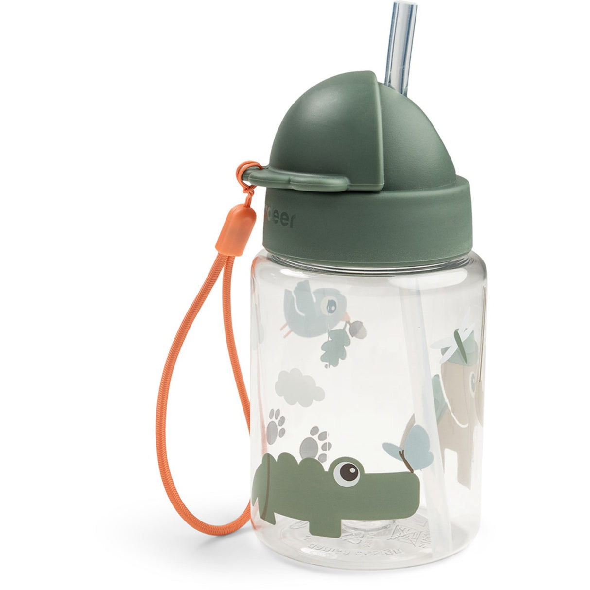 DonebyDeer Green Tiny Trails Straw Bottle