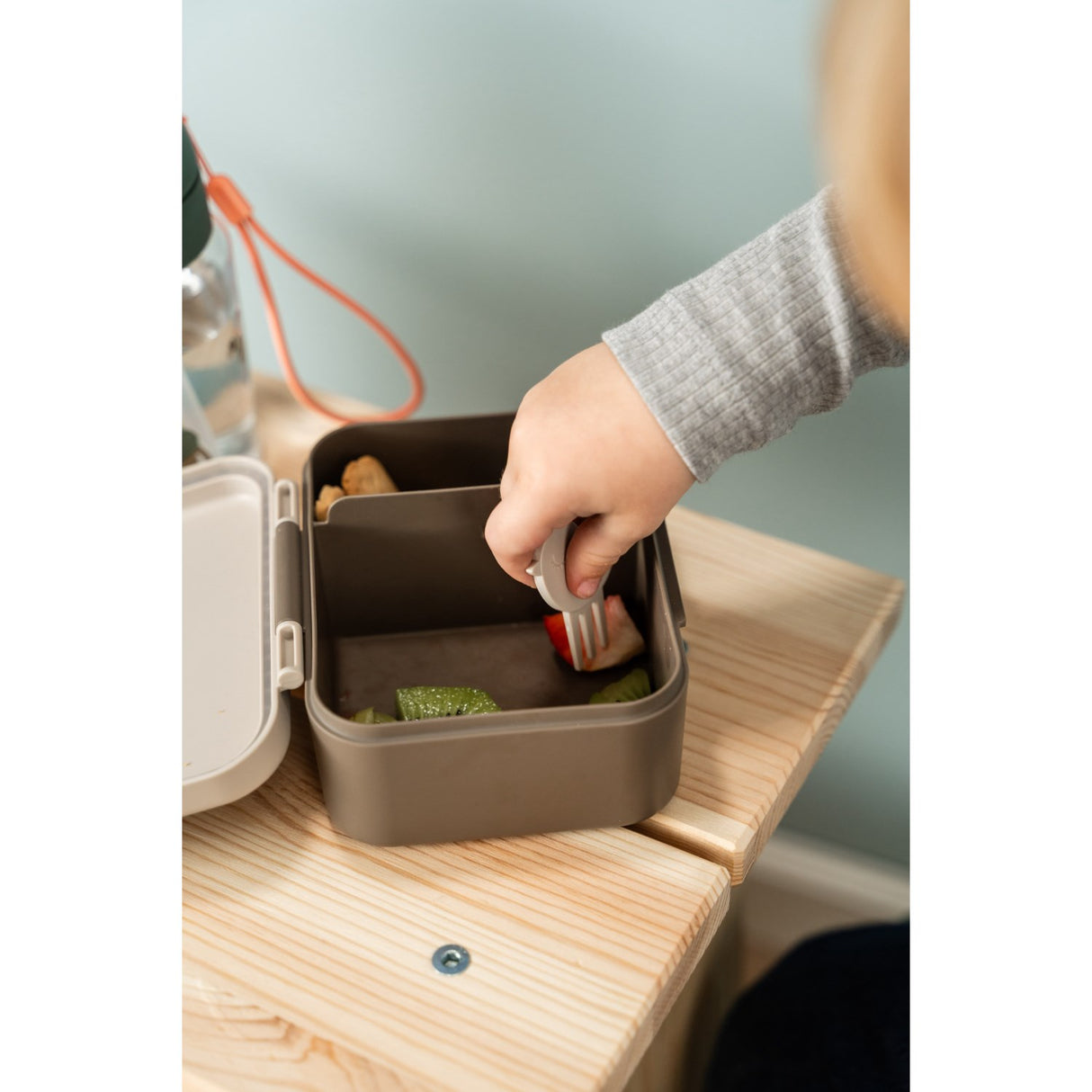 DonebyDeer Sand Tiny Trails Tiny Lunch Box With Snack Picks