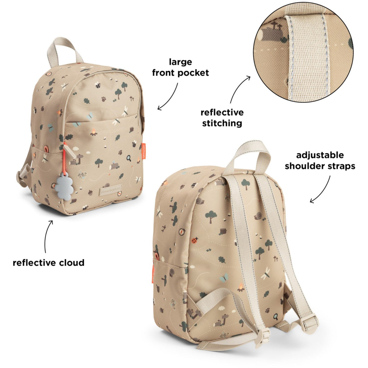 DonebyDeer Sand Tiny Trails Kids Backpack