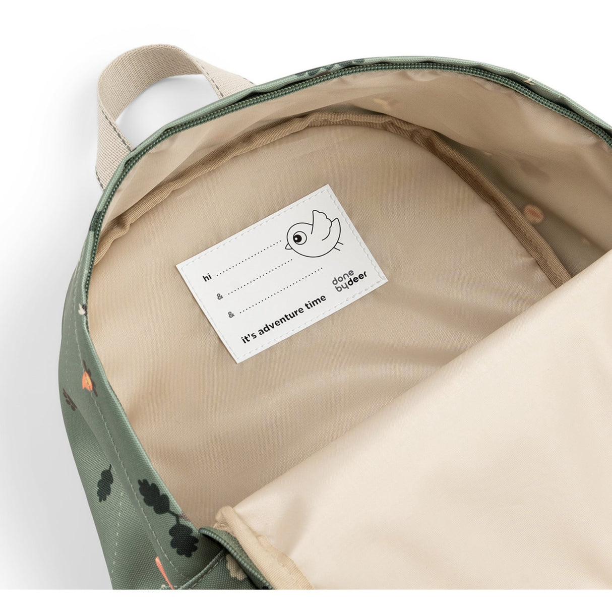 DonebyDeer Green Tiny Trails Kids Backpack