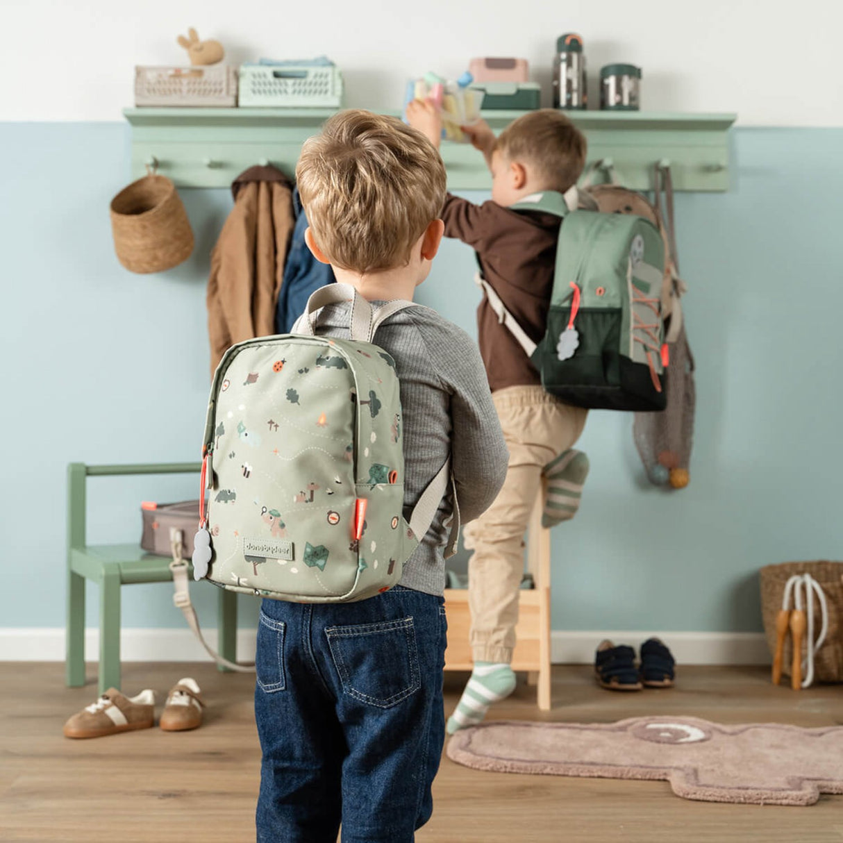 DonebyDeer Green Tiny Trails Tiny Backpack