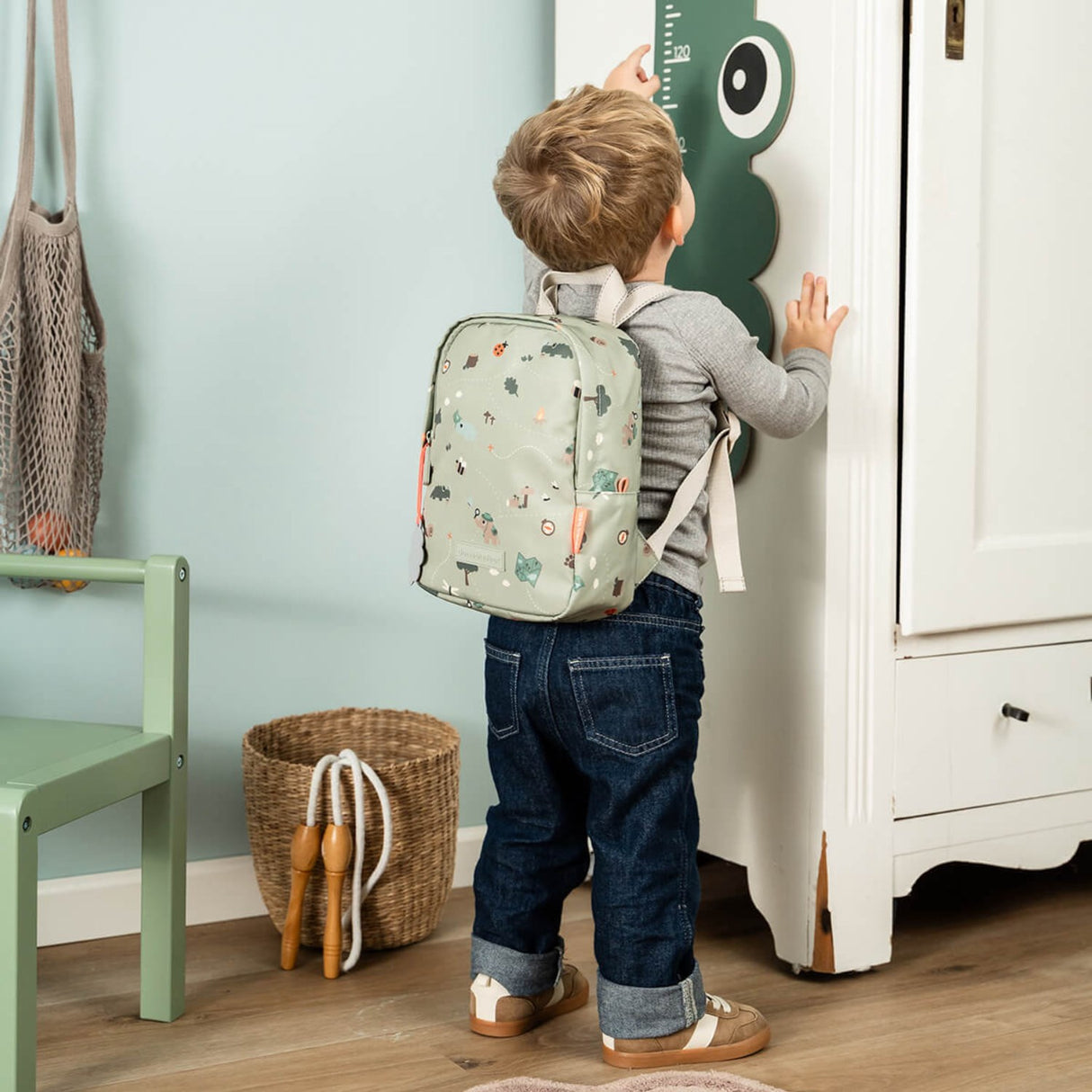 DonebyDeer Green Tiny Trails Tiny Backpack