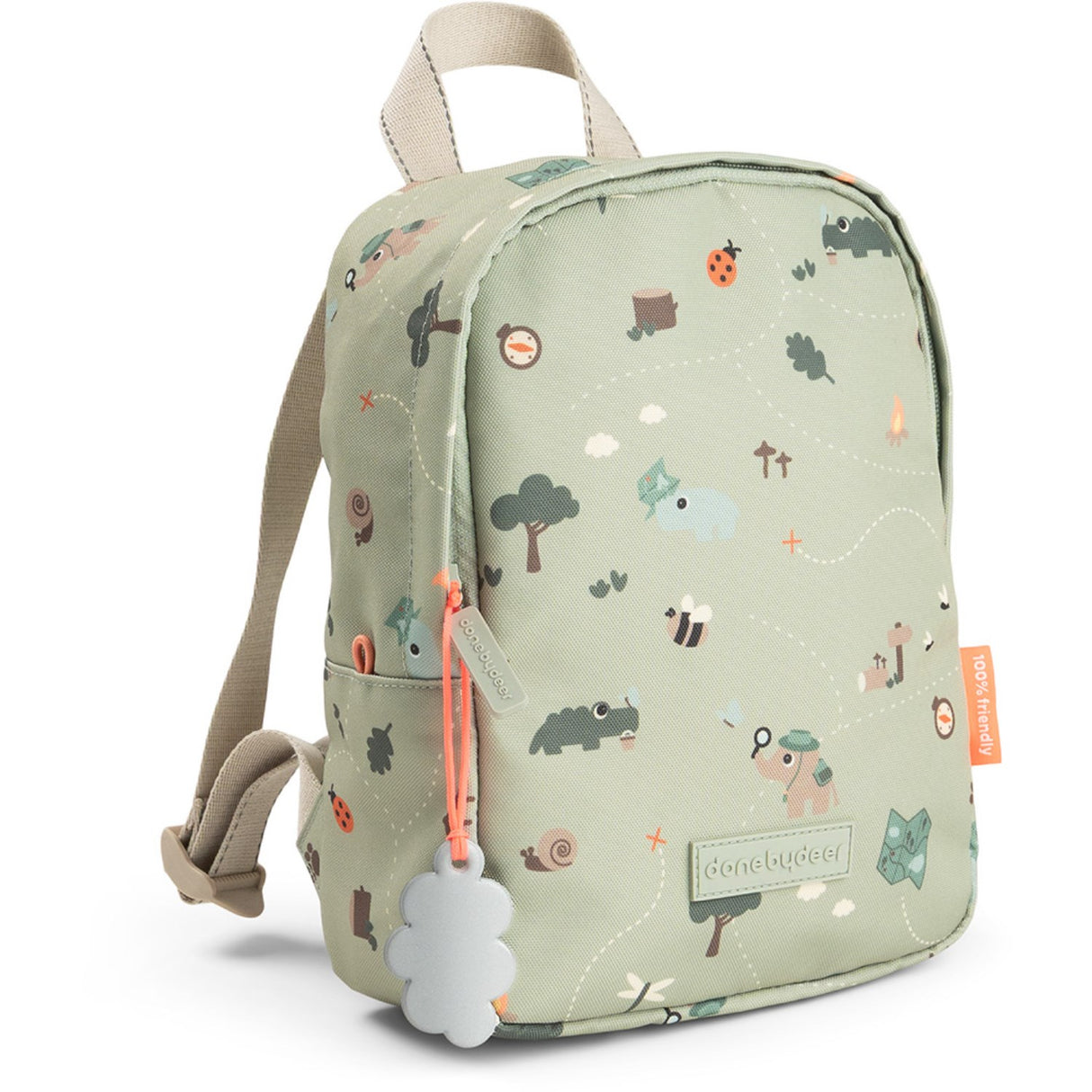 DonebyDeer Green Tiny Trails Tiny Backpack