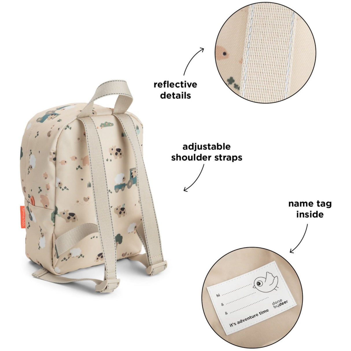DonebyDeer Sand Tiny Farm Tiny Backpack