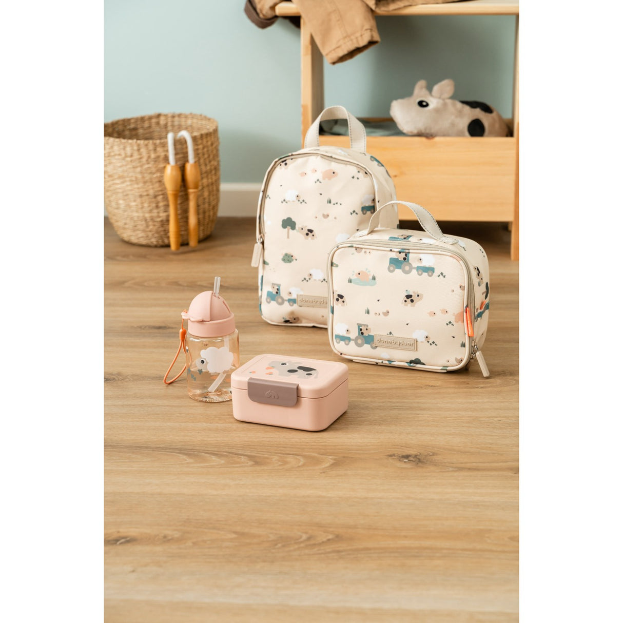 DonebyDeer Sand Tiny Farm Tiny Insulated Lunch Bag