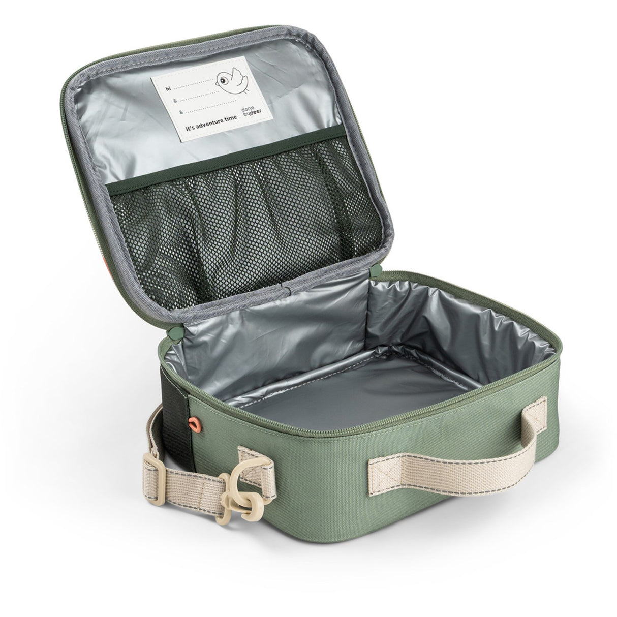 DonebyDeer Green Tiny Trails Insulated Lunch Bag