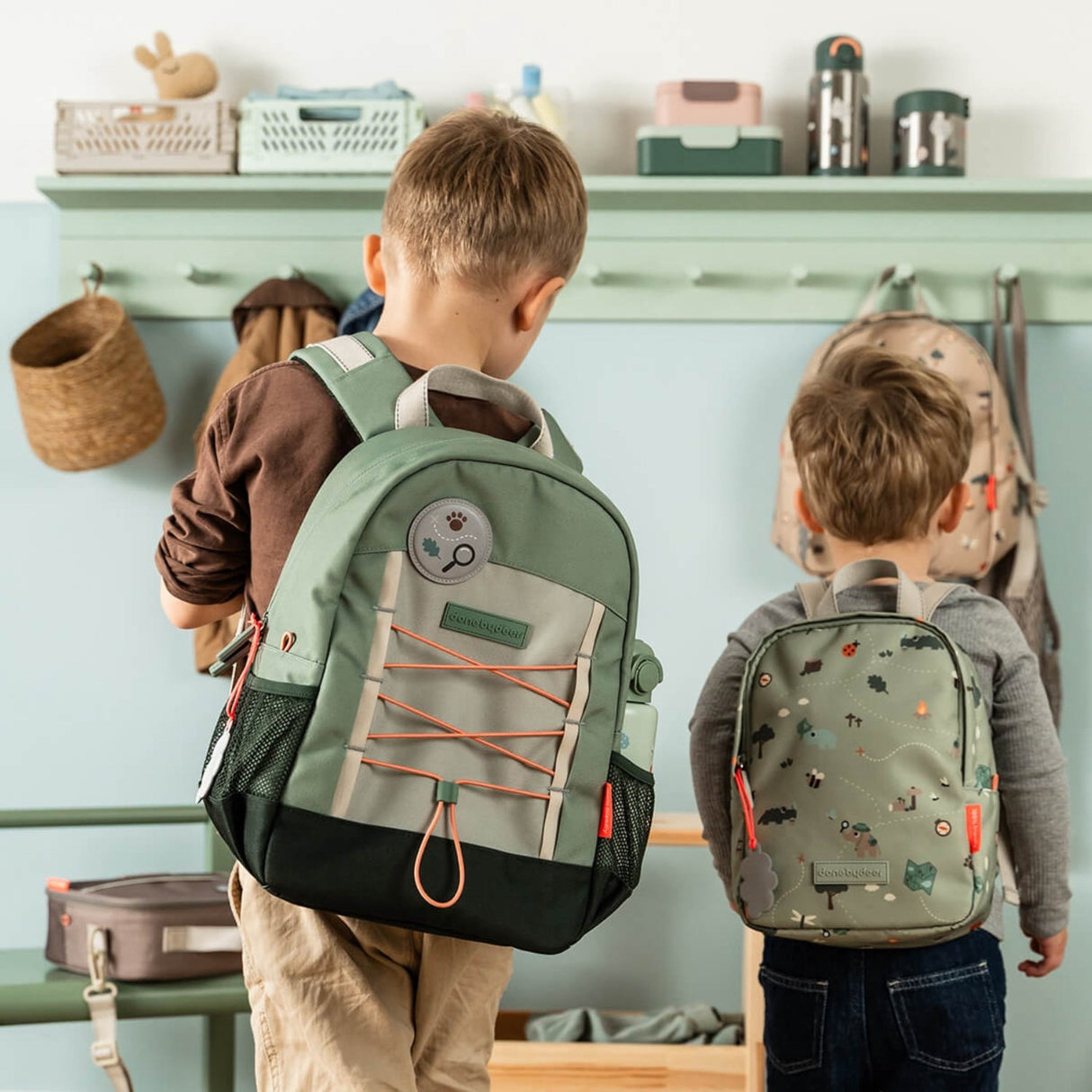 DonebyDeer Green Tiny Trails Junior Backpack