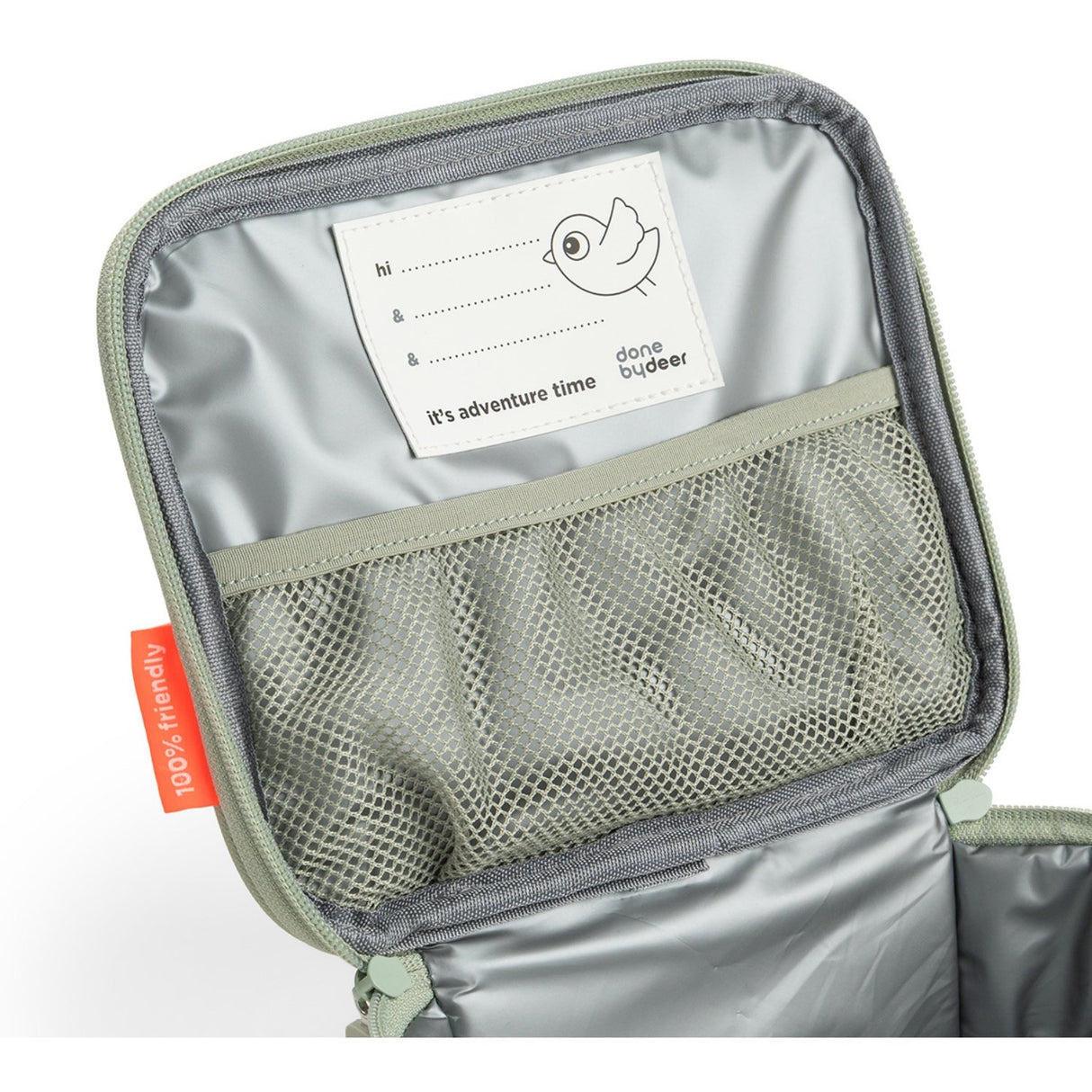DonebyDeer Green Tiny Trails Tiny Insulated Lunch Bag