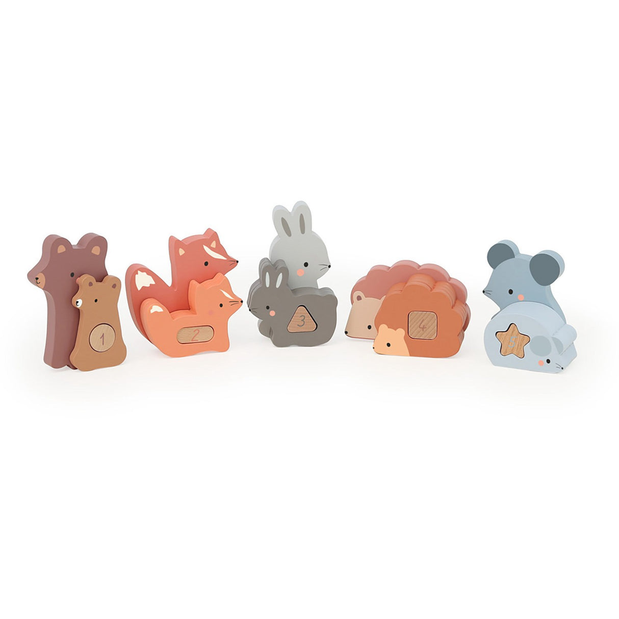 Vilac Puzzle Blocks 20 Pieces - Baby Animals