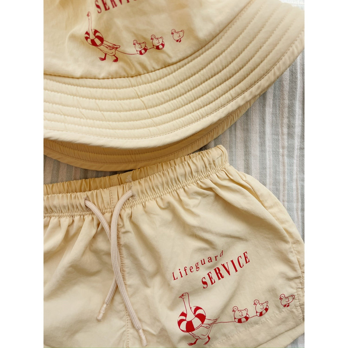 Konges Sløjd Banana Crepe Pomio Short Swim Shorts Grs