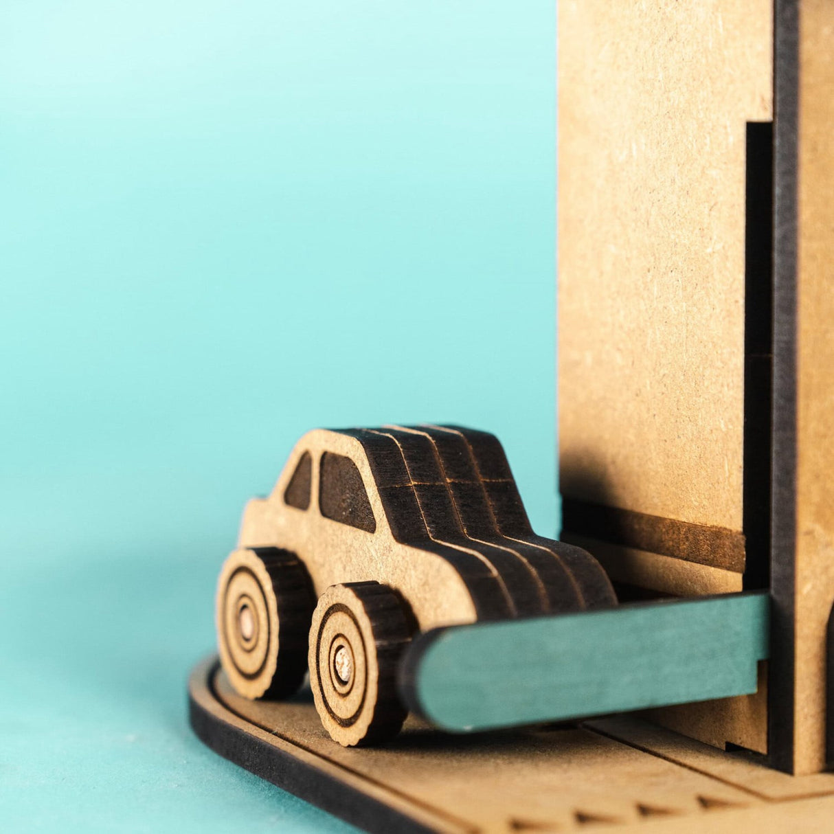Crateit Town Wooden Toy City Gas Station