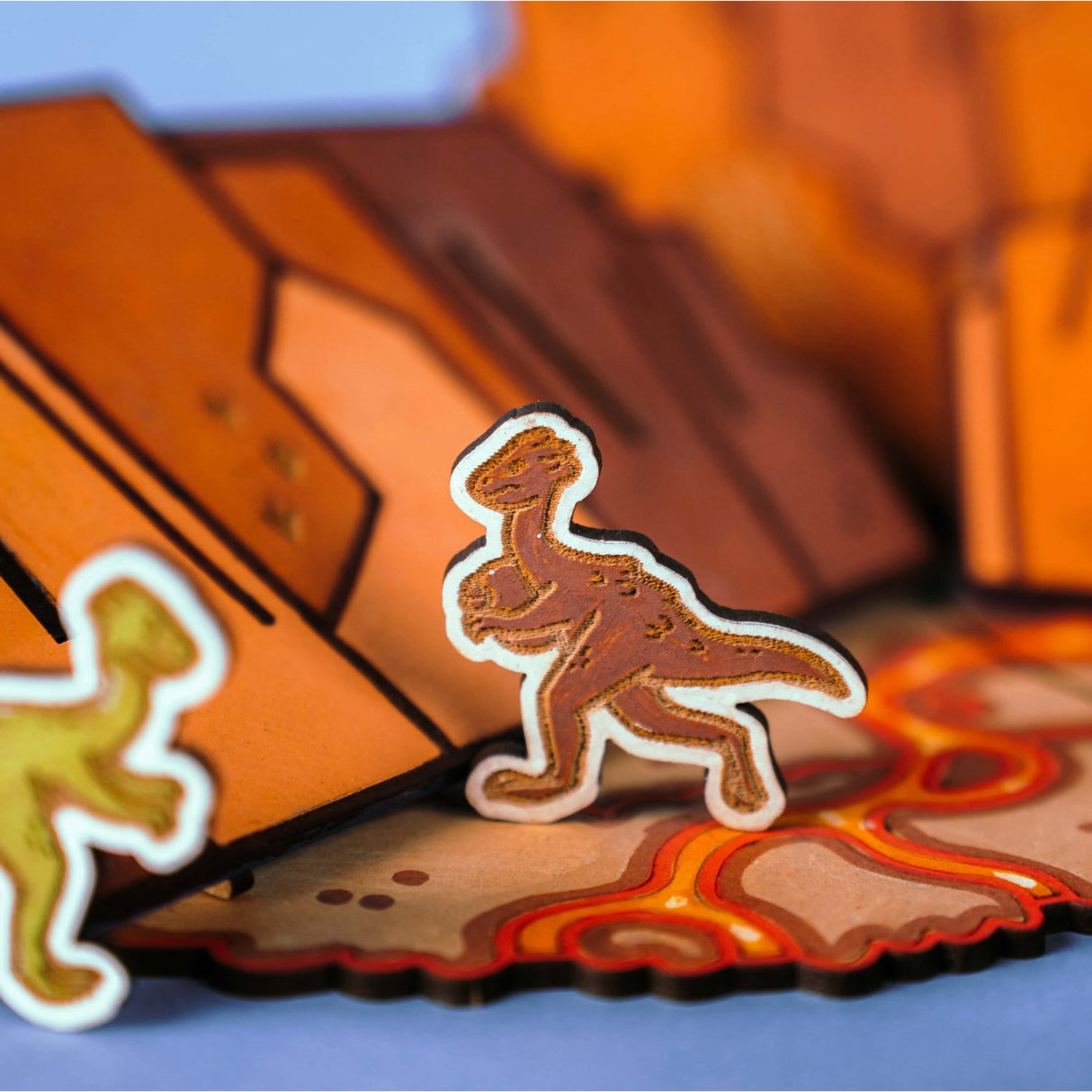 Crateit Dinosaur Wooden Toy Wasteland Battle