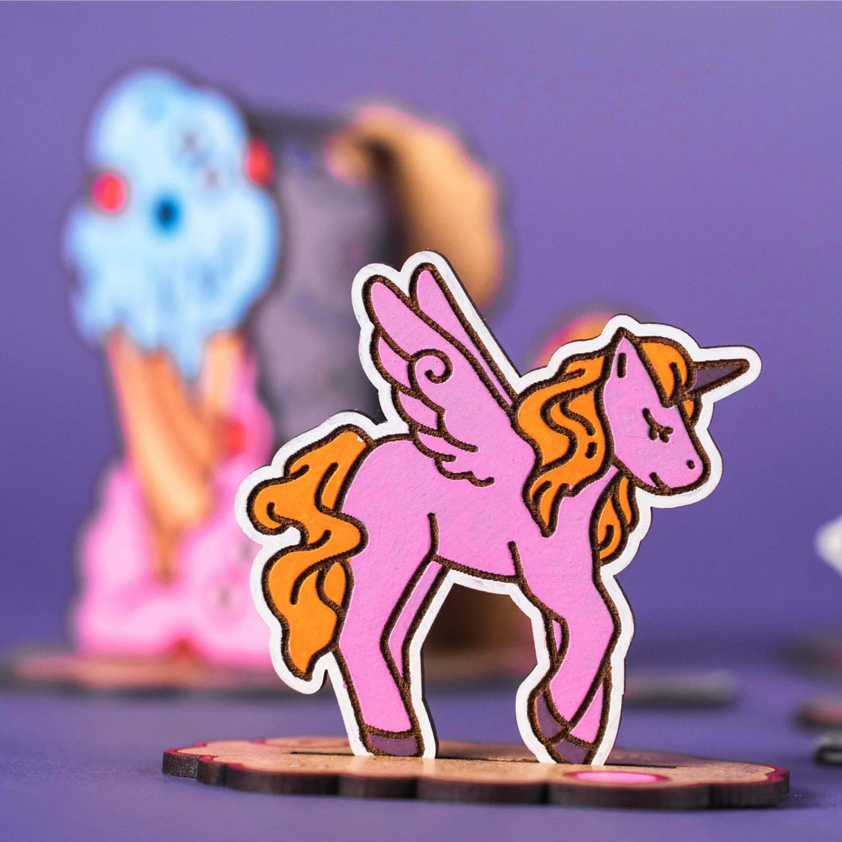 Crateit Unicorn Wooden Toy Candy Land