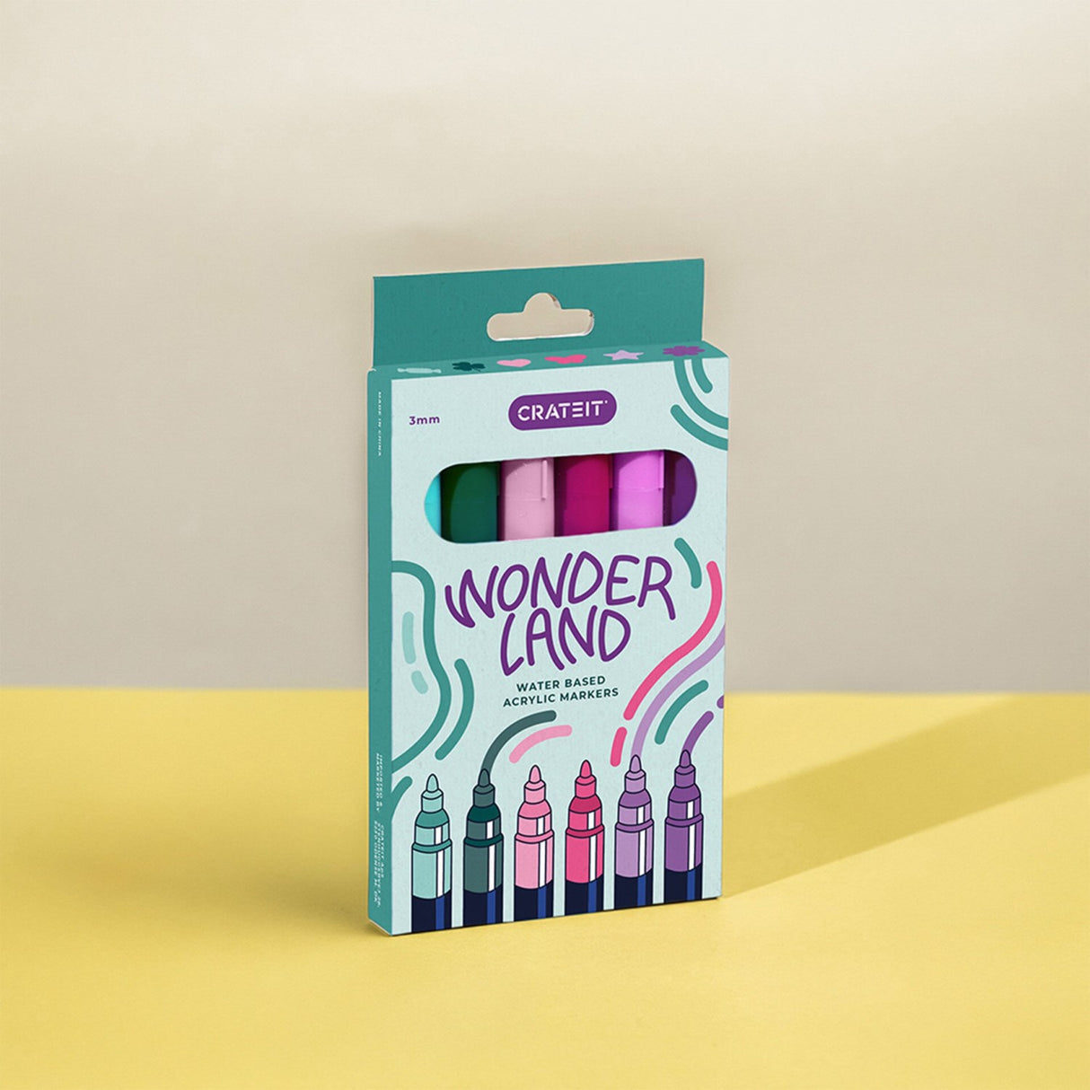 Crateit Wonderland Markers 3mm 6 Pack