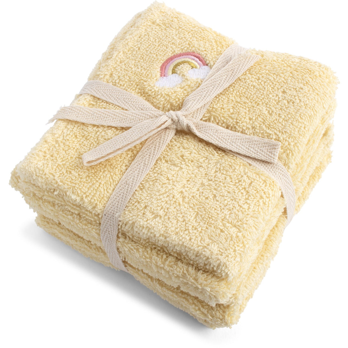 FILIBABBA Embroidered Rainbow Wash Cloths GOTS 4 Pack