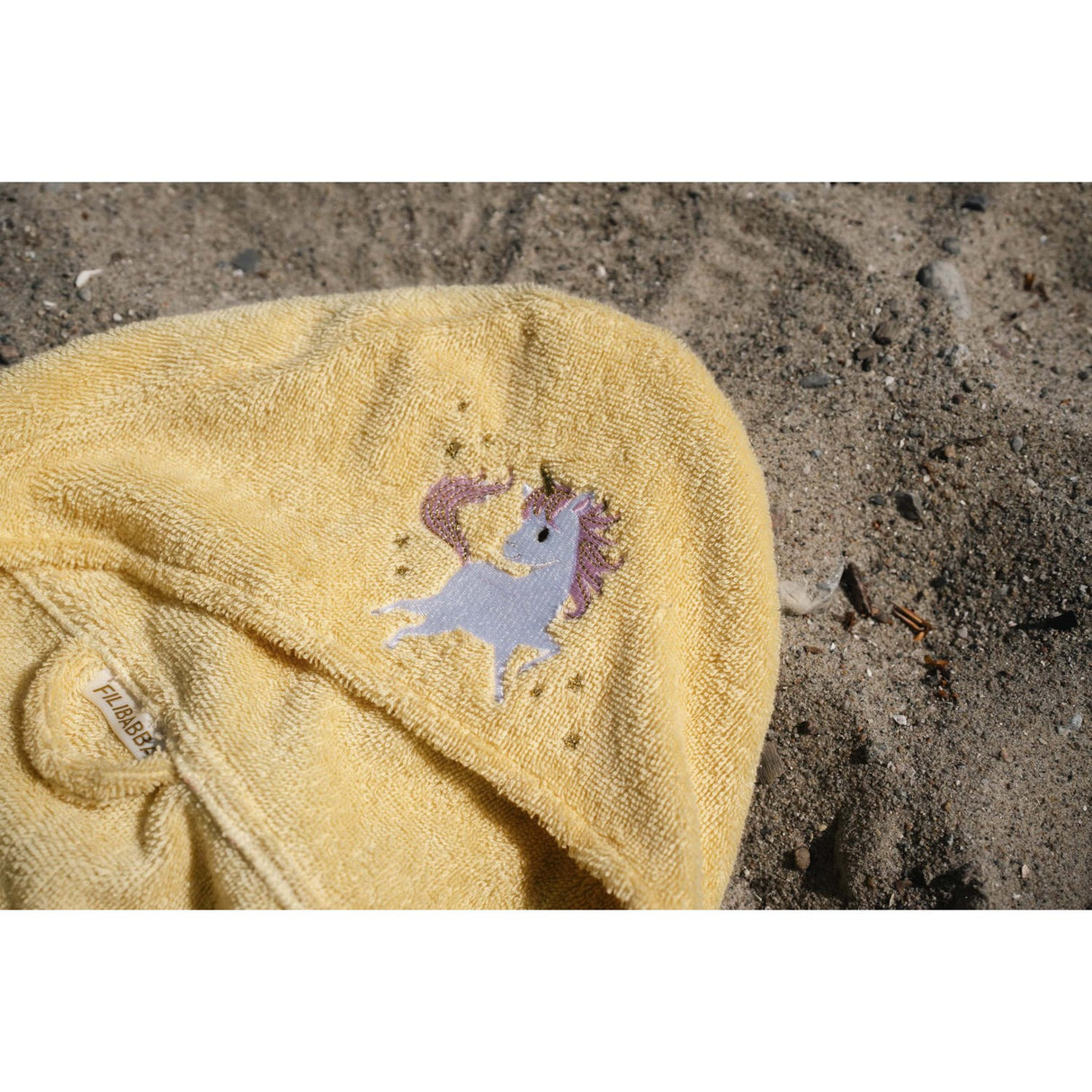 FILIBABBA Unicorn Shores Broderet Badehåndklæde With Hood GOTS