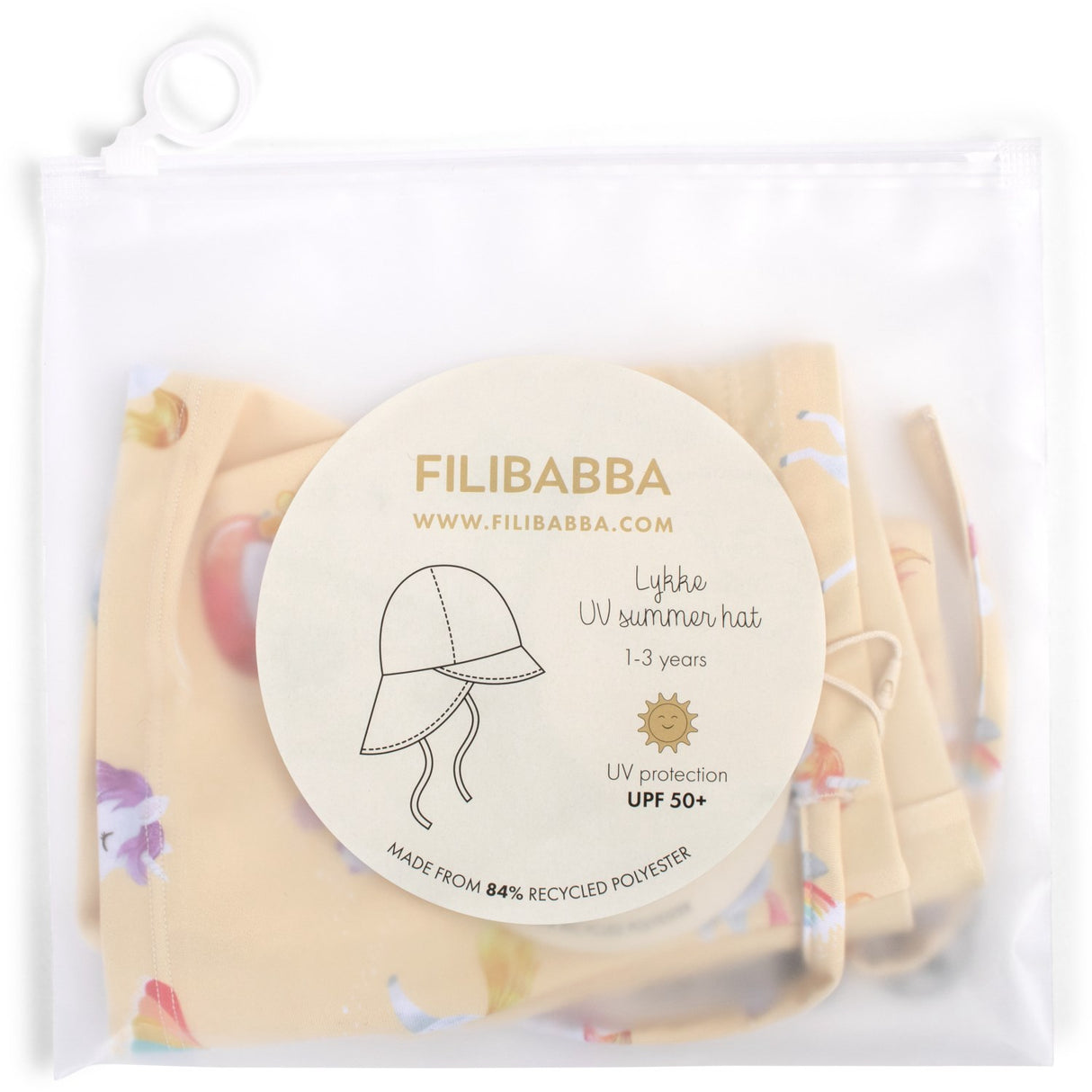 FILIBABBA Unicorn Shores Lykke Uv Sun Hat 1-3 Years