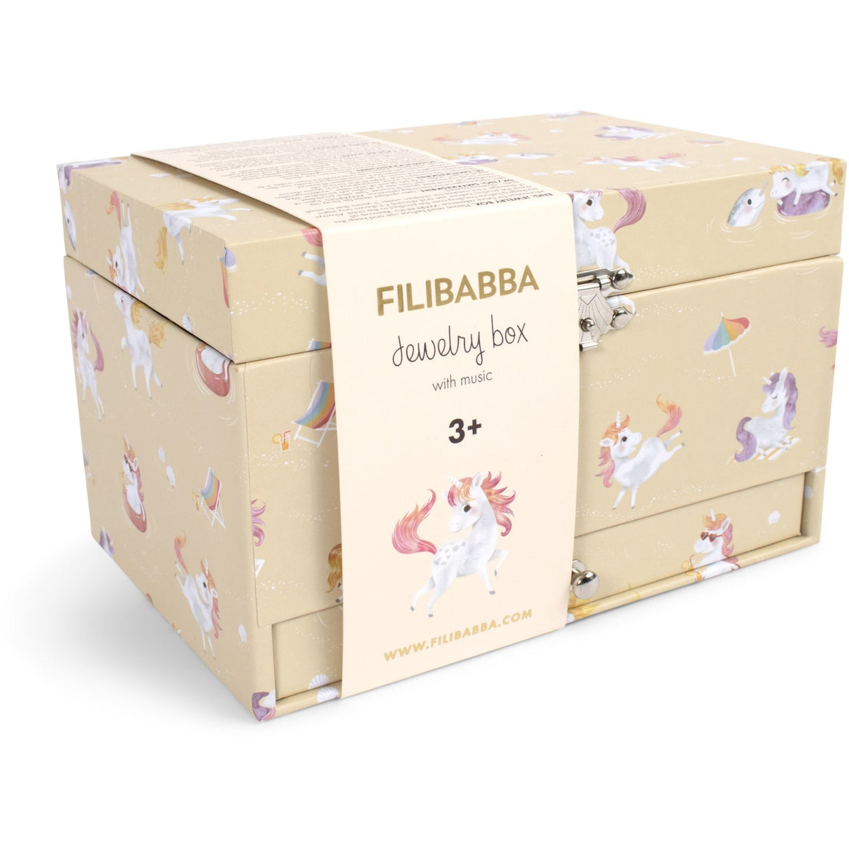 FILIBABBA Unicorn Jewellery Box With Music