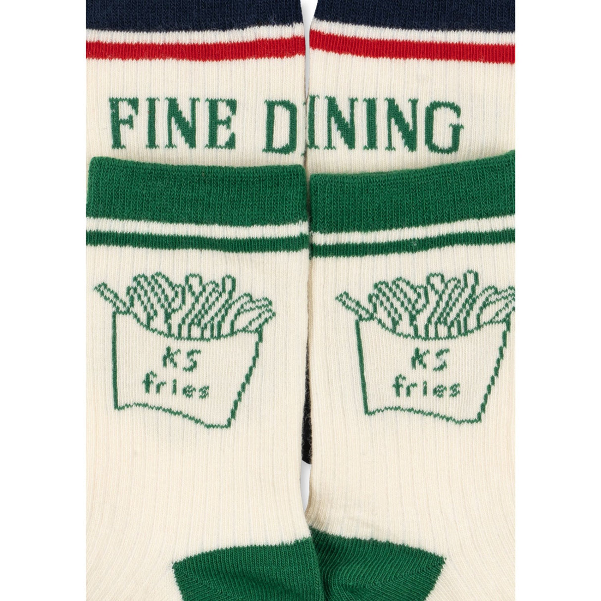 Konges Sløjd Fine Dining 2 Pack Rib Fries Socks
