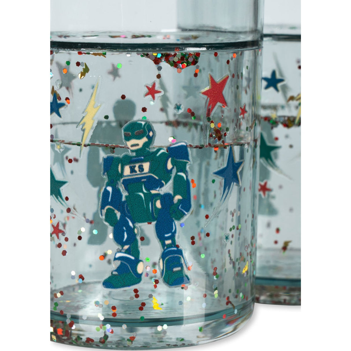 Konges Sløjd Hero Robot 2 Pack Glitter Cups