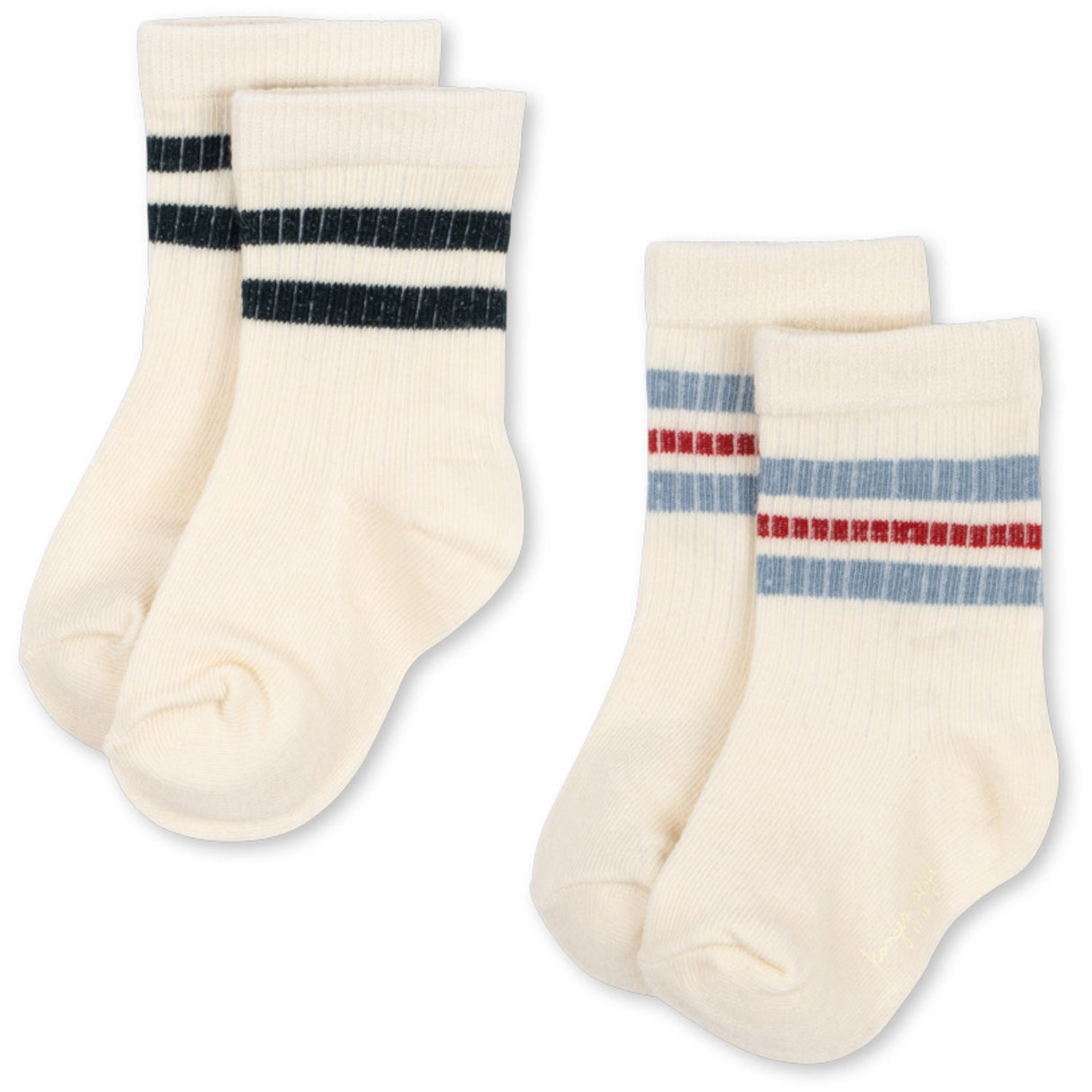 Konges Sløjd Optic White 2 Pack Act Socks