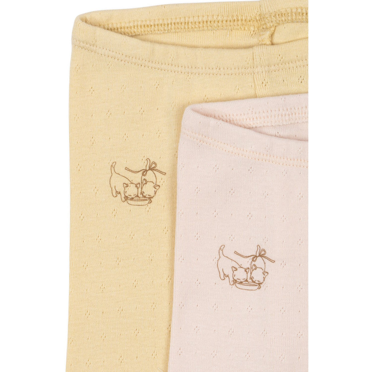 Konges Sløjd Banana Crepe/Creole Pink Fanga Perla 2 Pack Pants Ocs