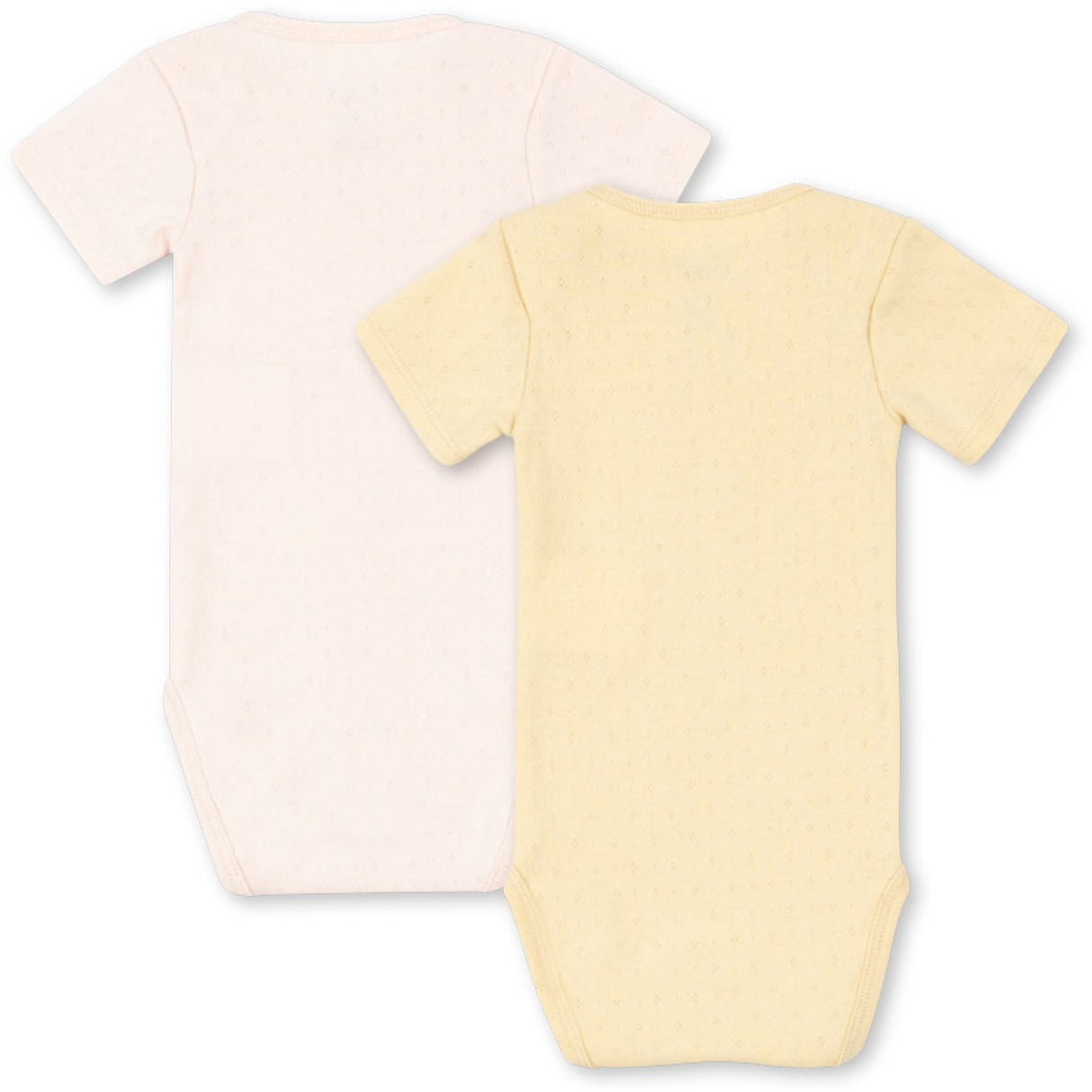 Konges Sløjd Banana Crepe/Creole Pink Fanga Perla 2 Pack Ss Body Ocs