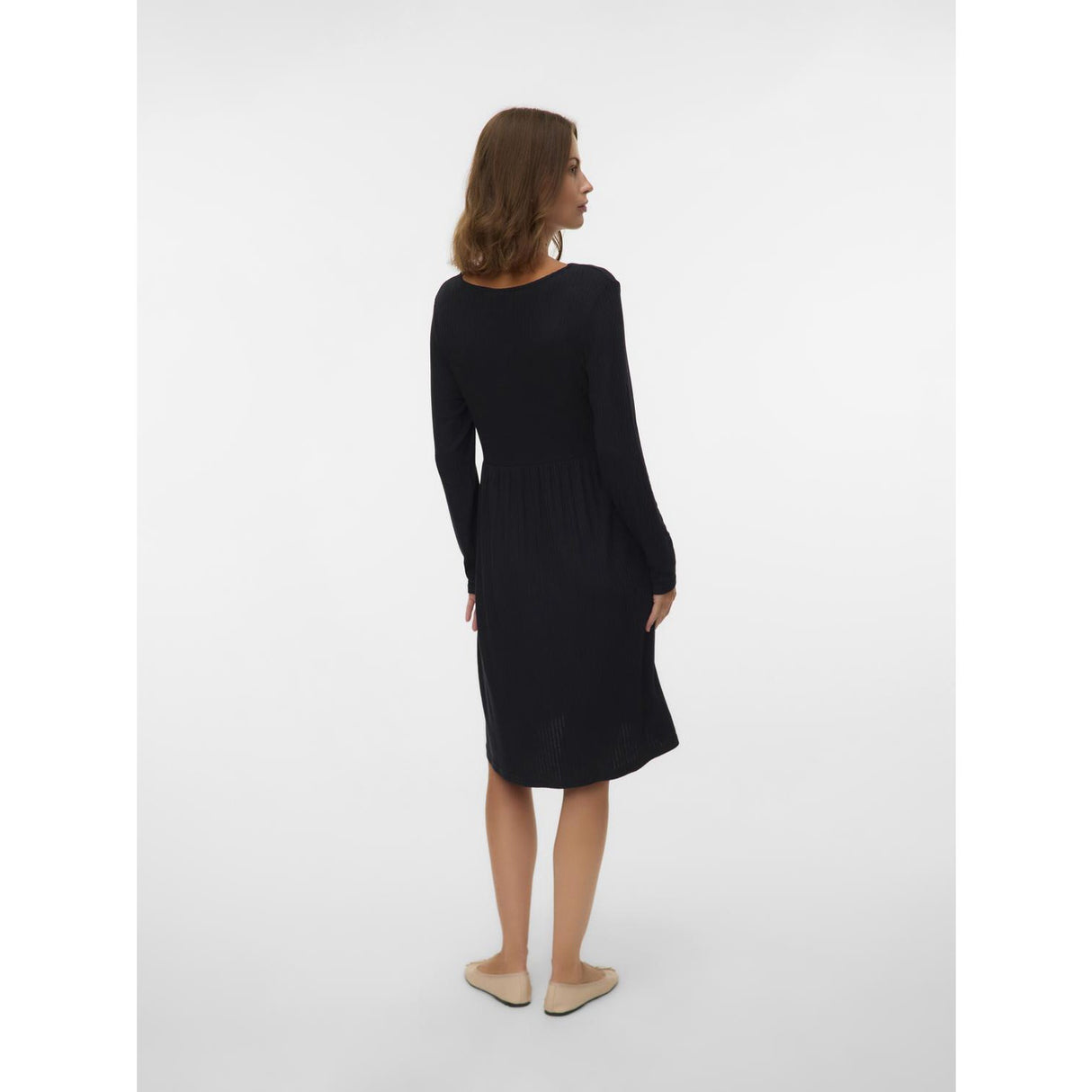 Mama;licious Black Mltrinity Tess Abk Ls Jrs Dress 2F