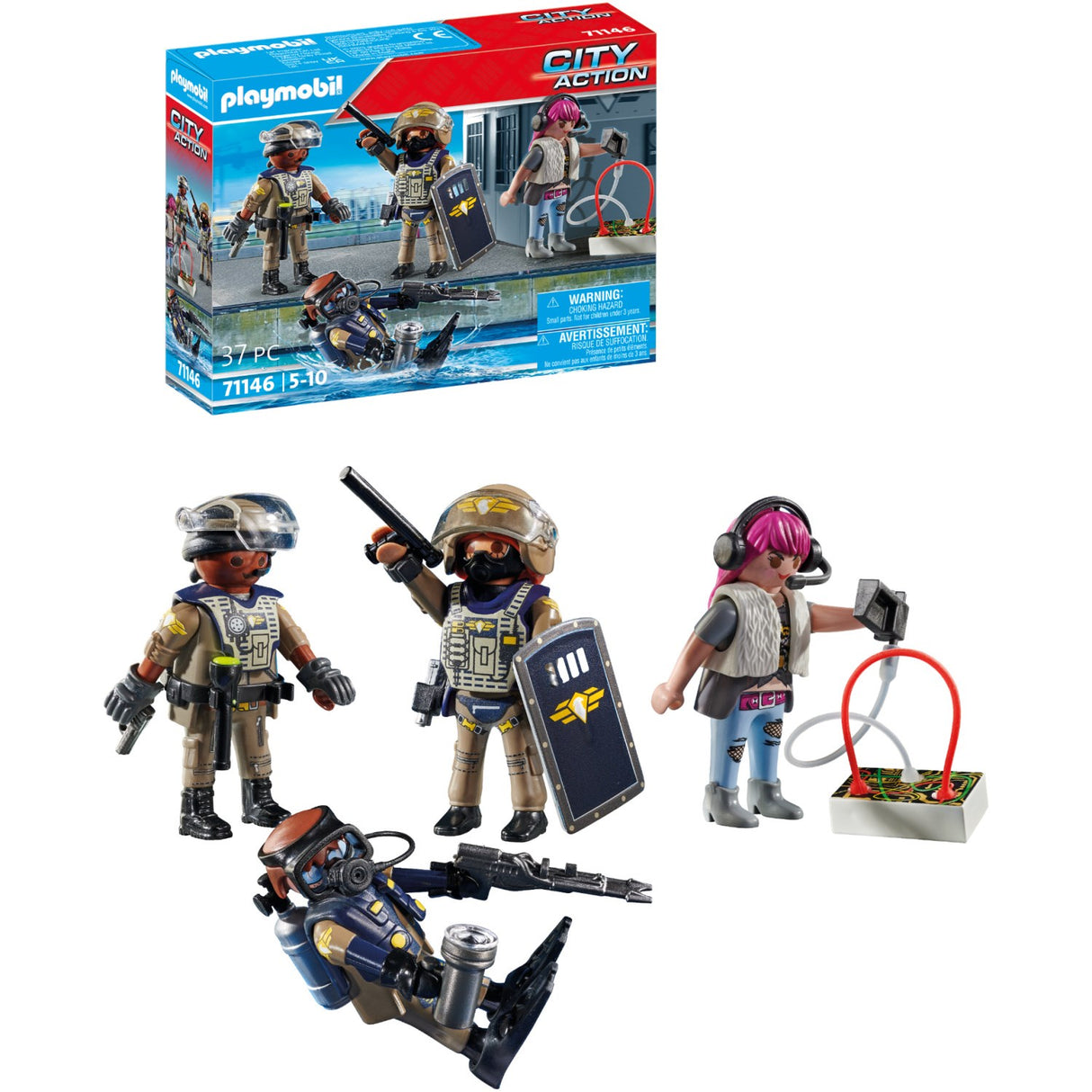 Playmobil® Tactical Unit Figure Set