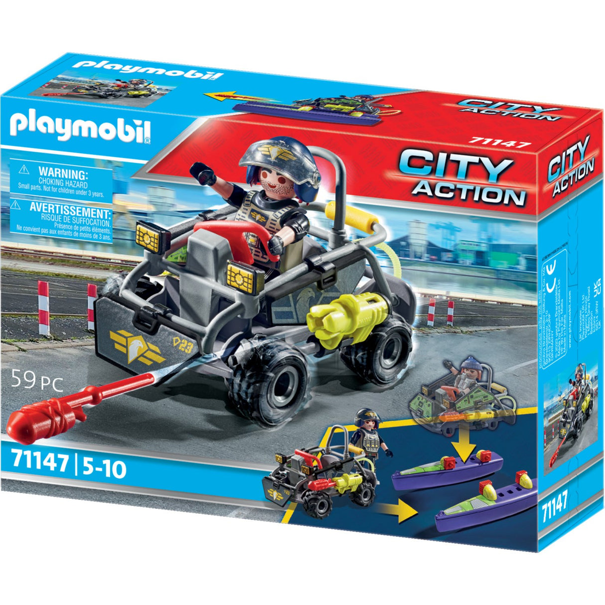 Playmobil® Tactical Unit Multi-Terrain Quad