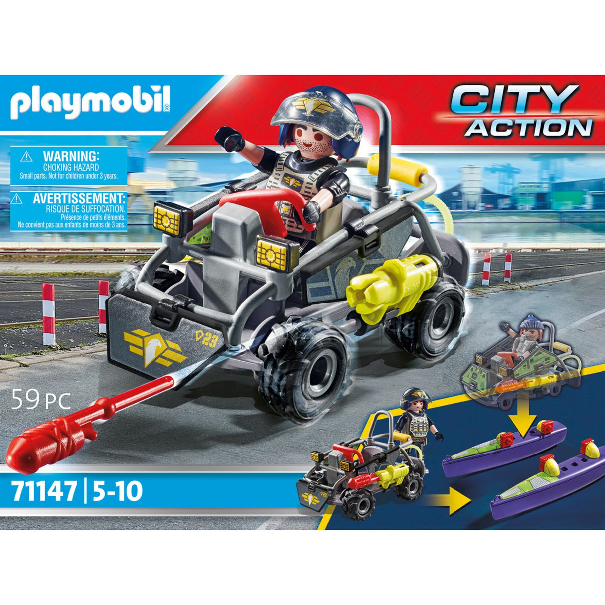 Playmobil® Tactical Unit Multi-Terrain Quad