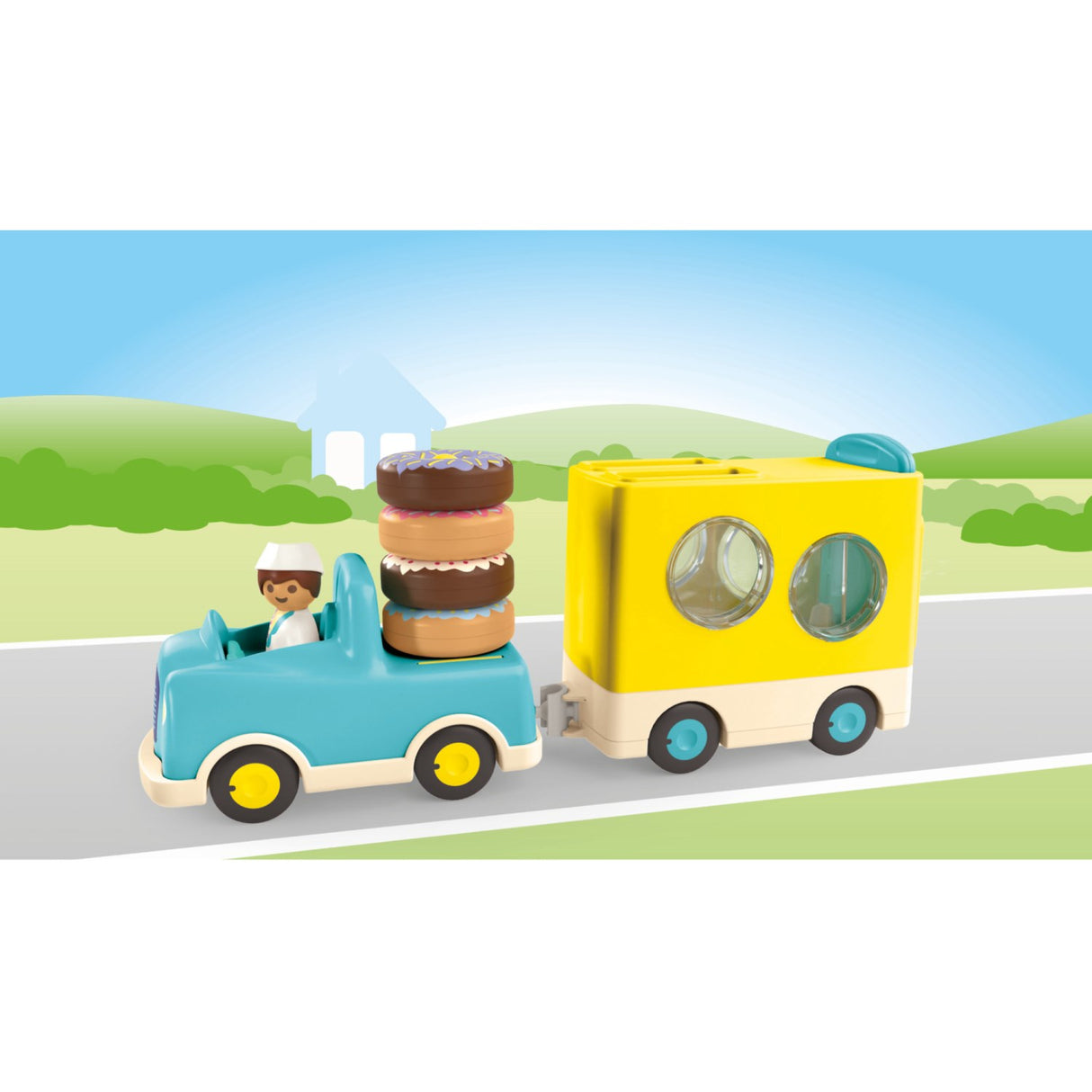 Playmobil® Junior Crazy Donut Truck With Stacking And Sorting Feature