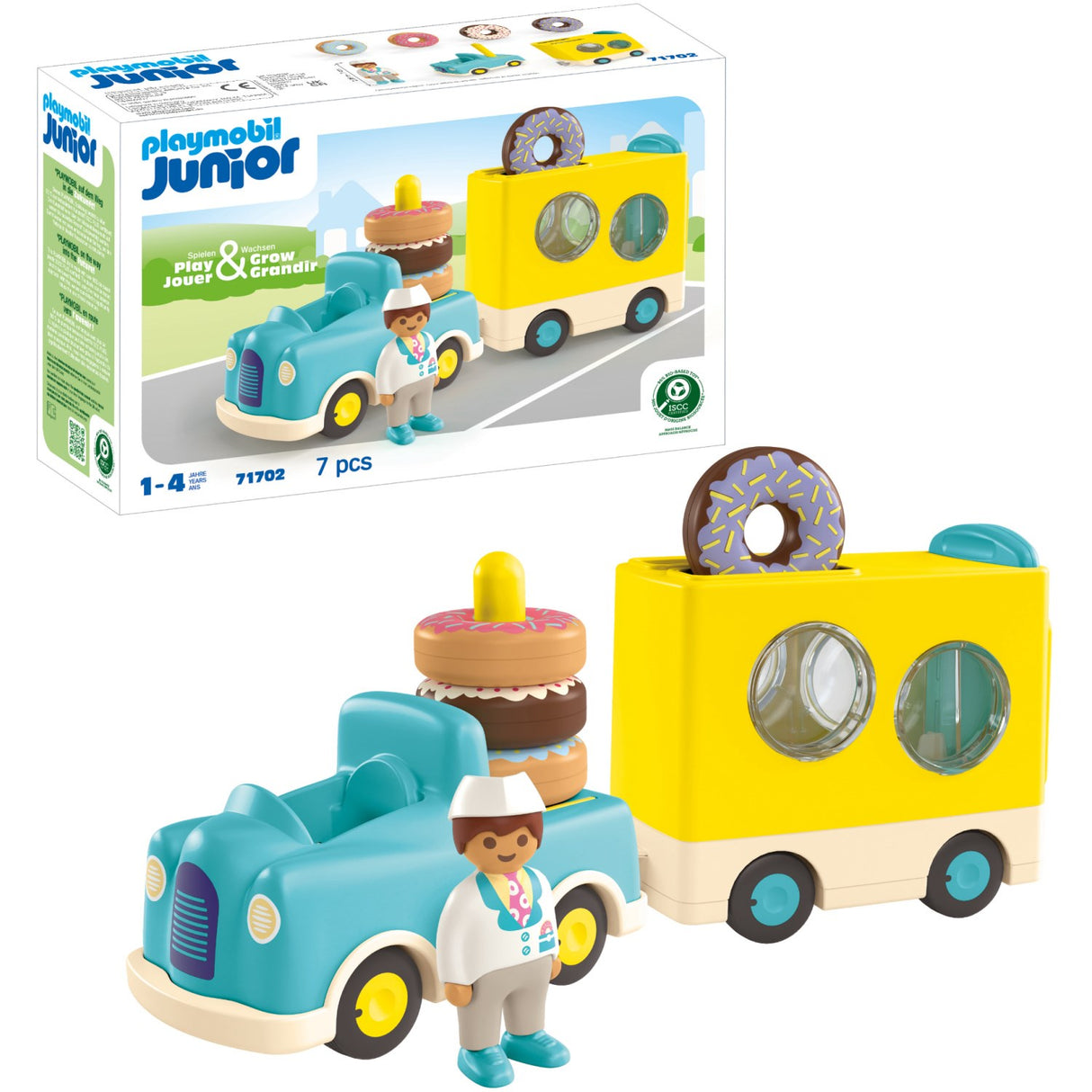 Playmobil® Junior Crazy Donut Truck With Stacking And Sorting Feature