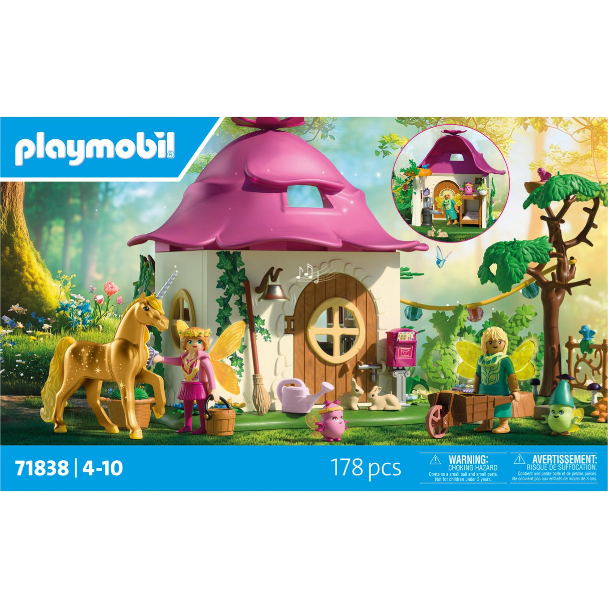 Playmobil® Cozy Fairy Home With Golden Unicorn