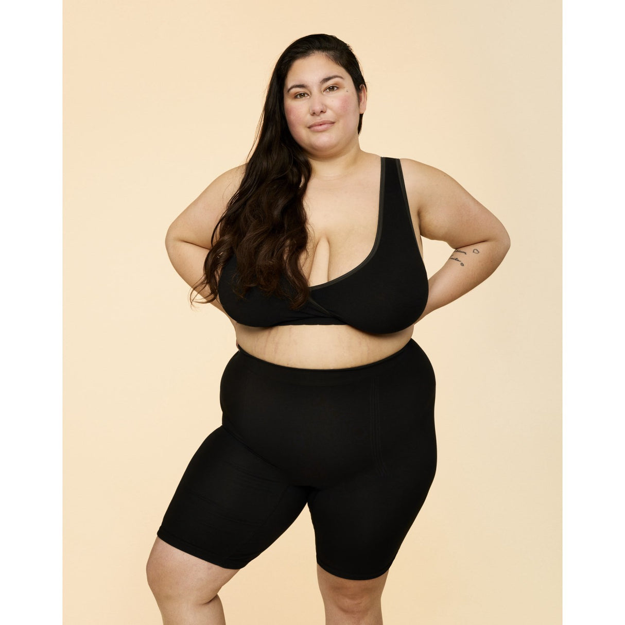 momkind Black Postpartum Shorts