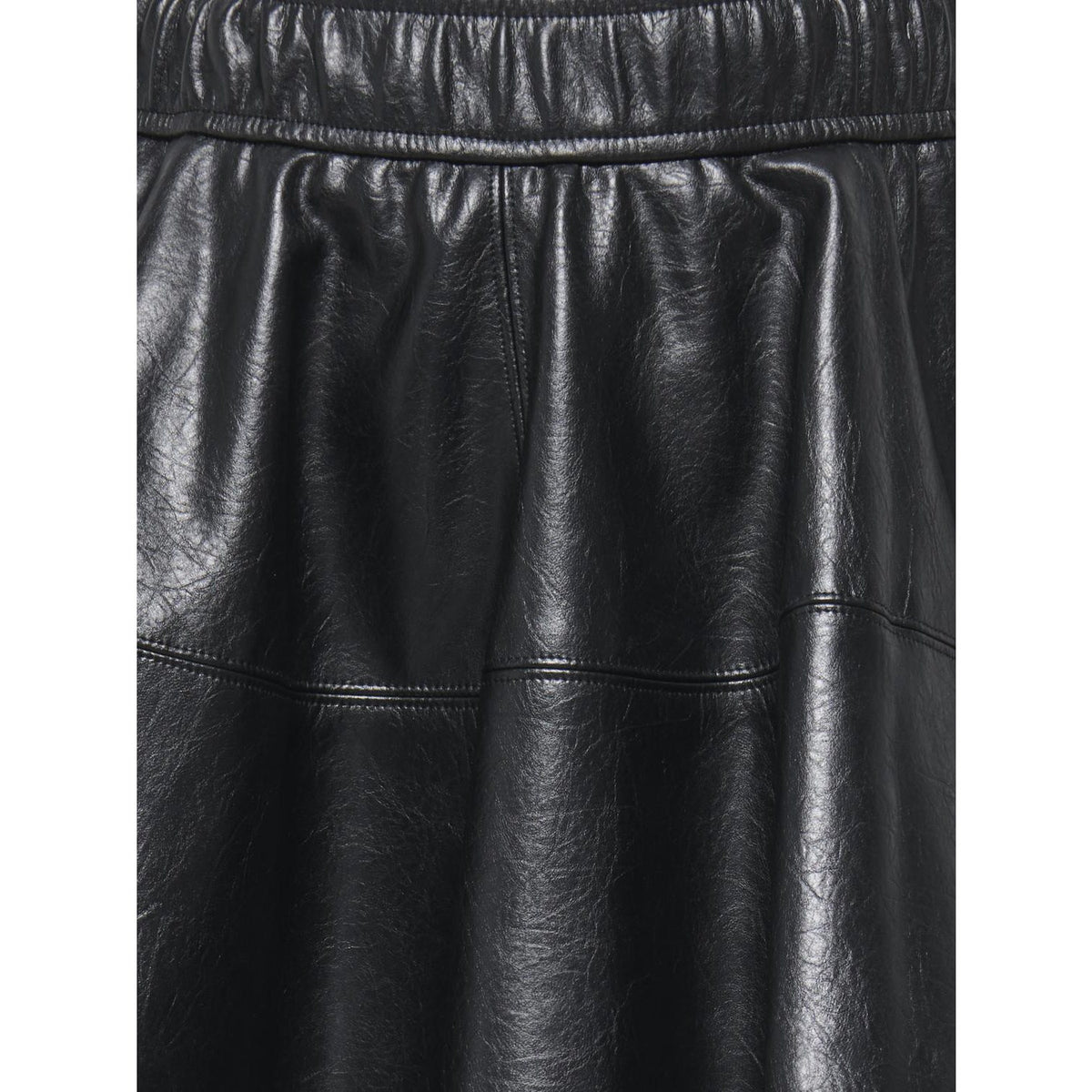 kids ONLY Black Kogjacky Faux Leather Skater Skirt Pnt