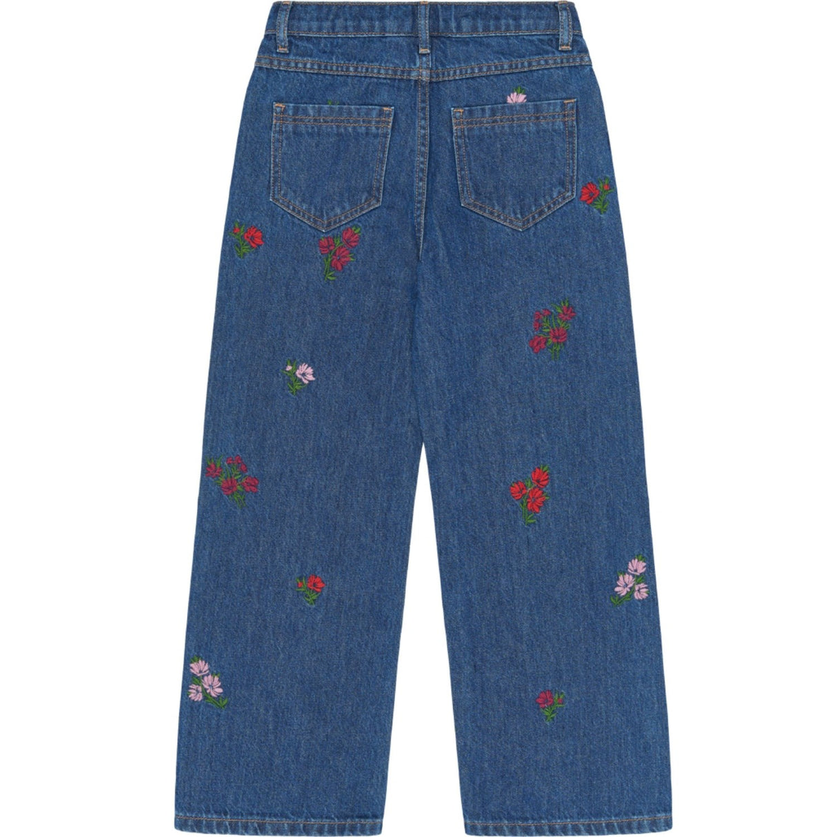 The New Medium Blue Denim Emb Tnvincetta Wide Fit Jeans
